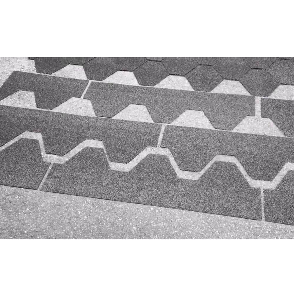 ALEKO Gray Weather-Resistant Bitumen Roof Shingle for 93x72x75 Barrel Saunas - Image 5