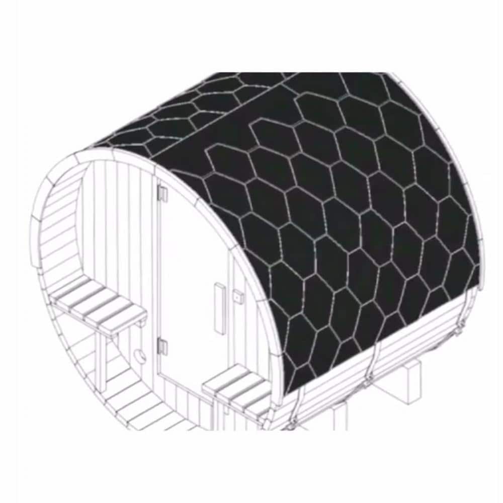 ALEKO SB4SSNG Gray Shingle Bitumen Roof Set for Cedar and Pine Sauna - Image 4