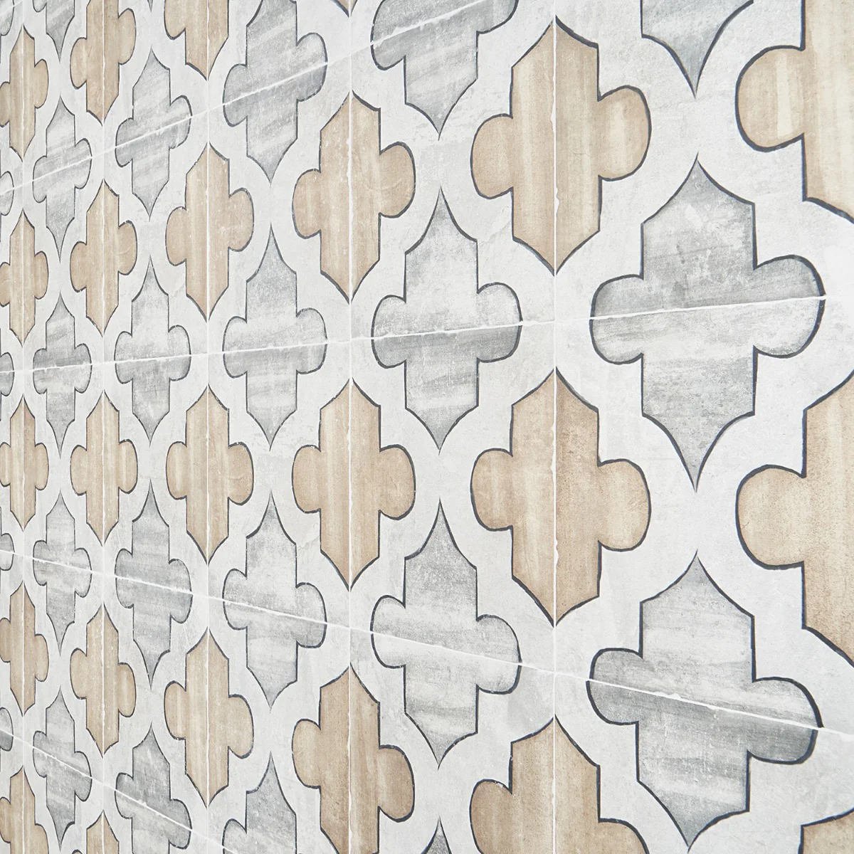 Alesso Deco Picos Beige 8x8 Matte Porcelain Tile - Lux Tile - Image 6