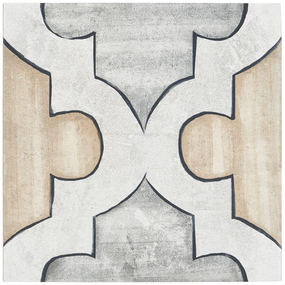 Alesso Deco Picos Beige 8x8 Matte Porcelain Tile - Lux Tile - Image 7
