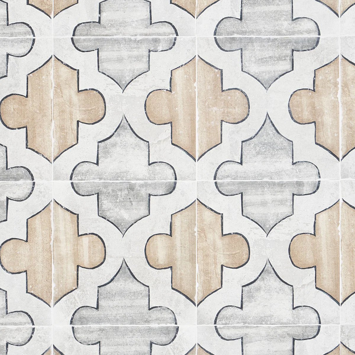 Alesso Deco Picos Beige 8x8 Matte Porcelain Tile - Lux Tile - Image 8