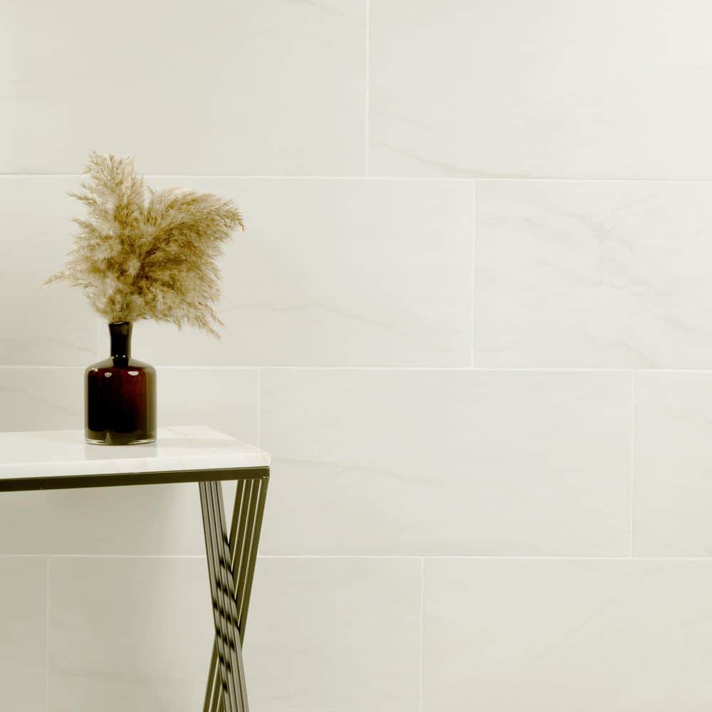 Alexandra White 12 in. x 24 in. Matte Porcelain Marble Look Floor and Wall Tile (16 sq. ft./Case) - Image 4