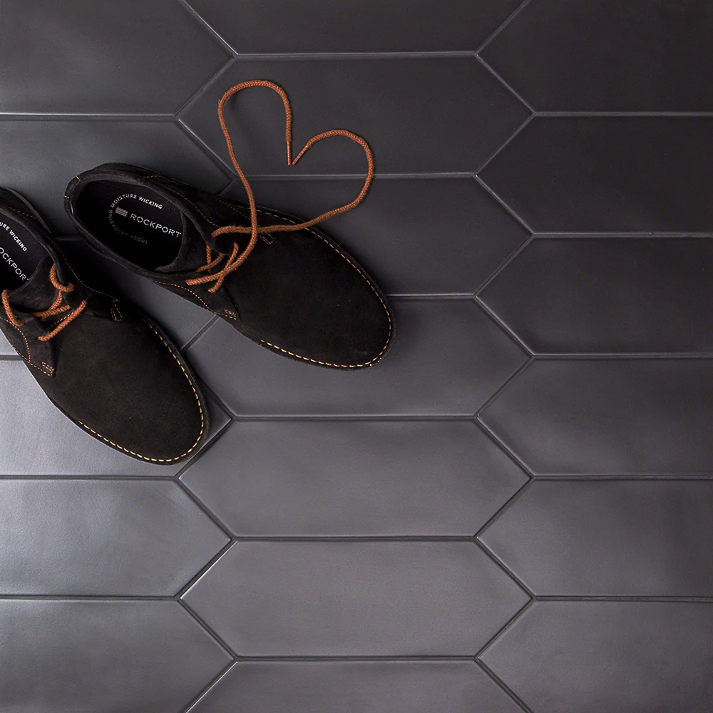 Aliante Black 4x12 Picket Matte Porcelain Tile for Walls and Floors - Image 4