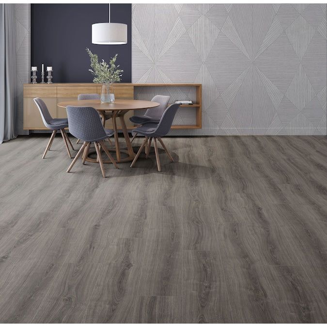 allen + roth Style Selections Trafford Oak 8-mm T x 8-in W x 48-in L Water Resistant Wood Plank Laminate Flooring (21.26-sq ft / Carton) - Image 8