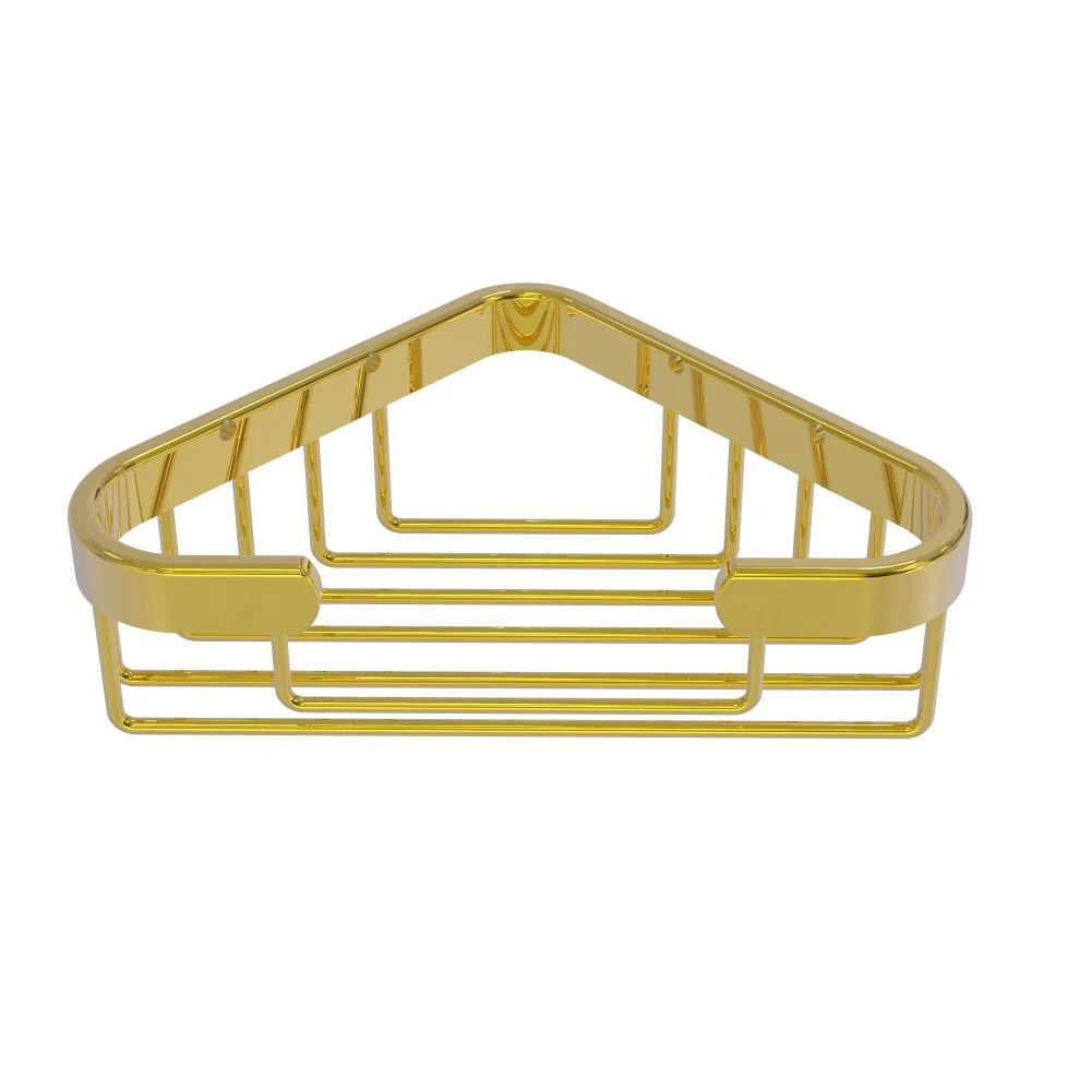 Allied Brass 1.3-in H Screw Mount Solid Brass Polished Brass Hanging Shower Caddy
