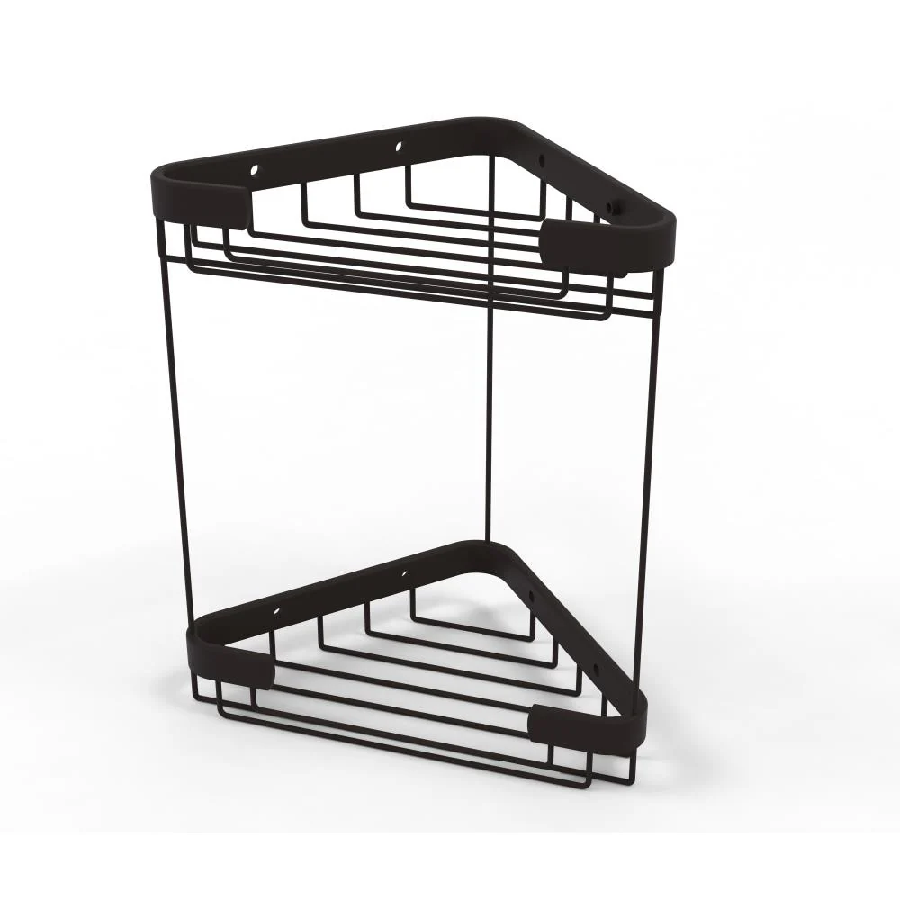 Allied Brass 1.7-in H Screw-Mount Solid Brass Oil-Rubbed Bronze Hanging Shower Caddy