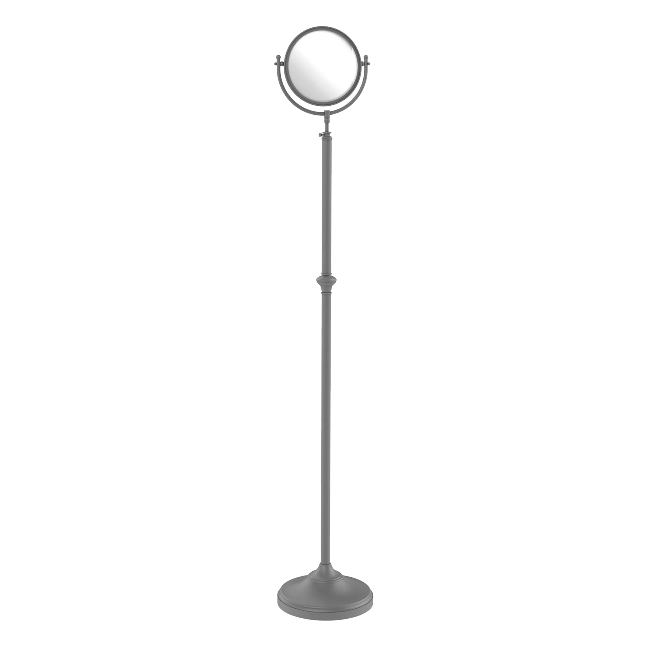 Allied Brass 10.5-in x 68-in Satin Chrome Double-Sided Magnifying Freestanding Vanity Mirror - Image 4
