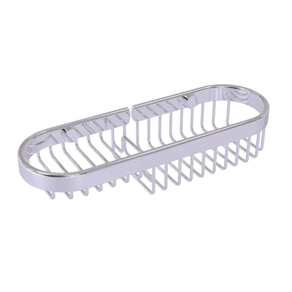 Allied Brass 2.2-in H Screw Mount Solid Brass Polished Chrome Hanging Shower Caddy