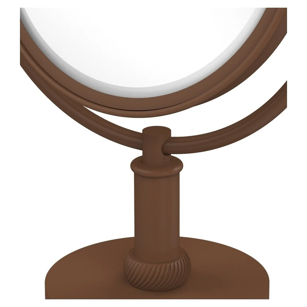 Allied Brass 8-in x 15-in Antique Bronze Double-Sided Magnifying Countertop Vanity Mirror - Image 3