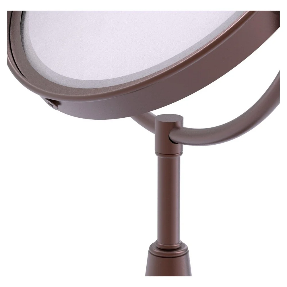 Allied Brass 8-in x 15-in Antique Copper Double-Sided Magnifying Countertop Vanity Mirror - Image 3