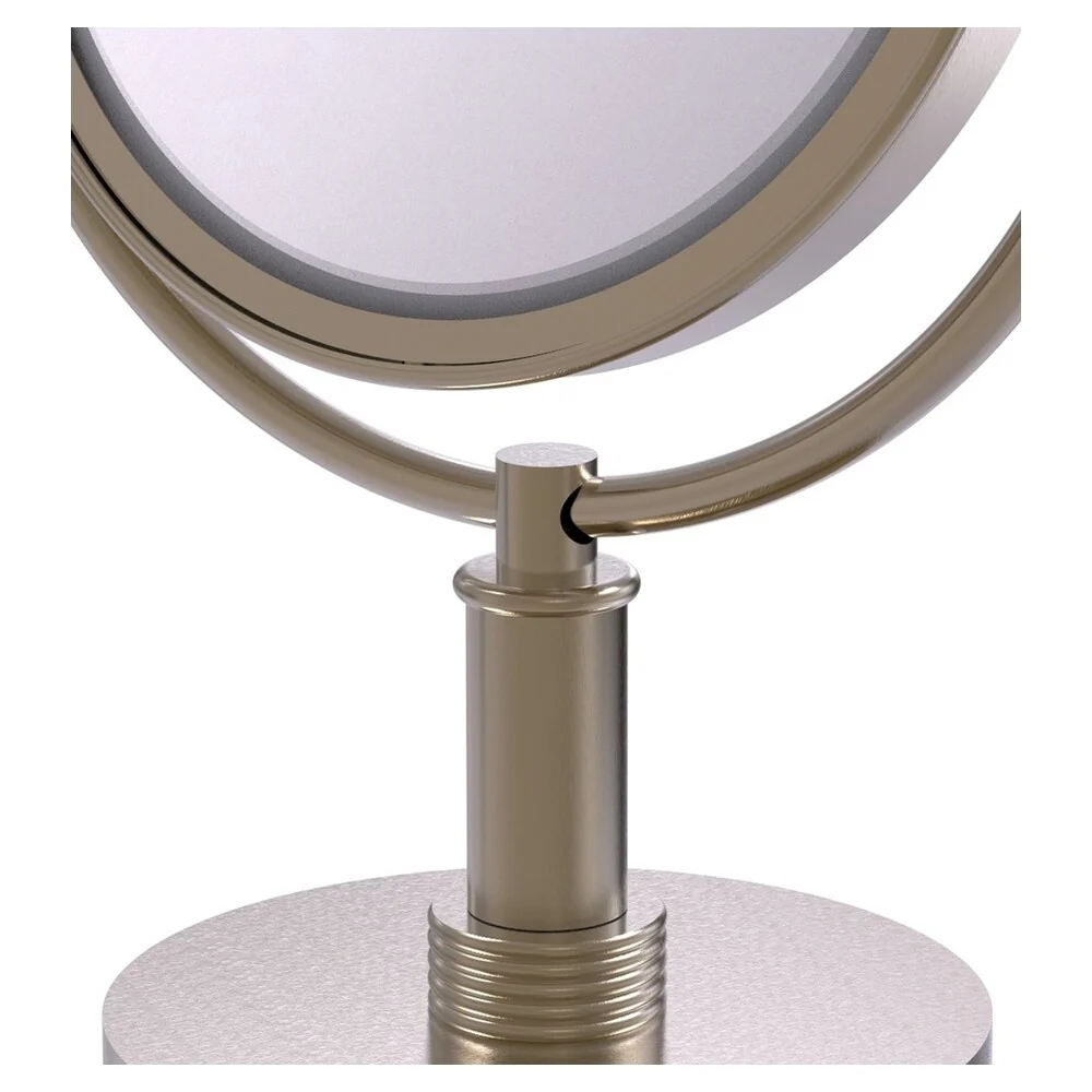 Allied Brass 8-in x 15-in Antique Pewter Double-Sided Magnifying Countertop Vanity Mirror - Image 3