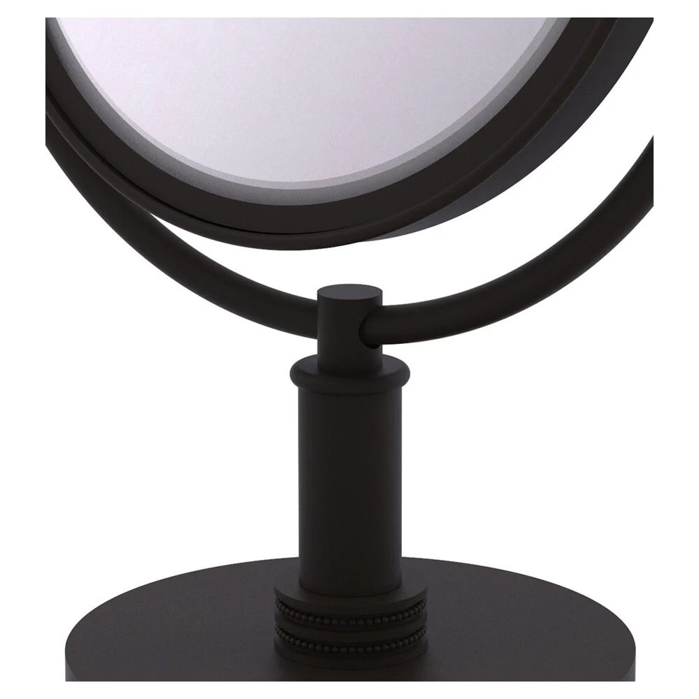 Allied Brass 8-in x 15-in Oil-Rubbed Bronze Double-Sided Magnifying Countertop Vanity Mirror - Image 3