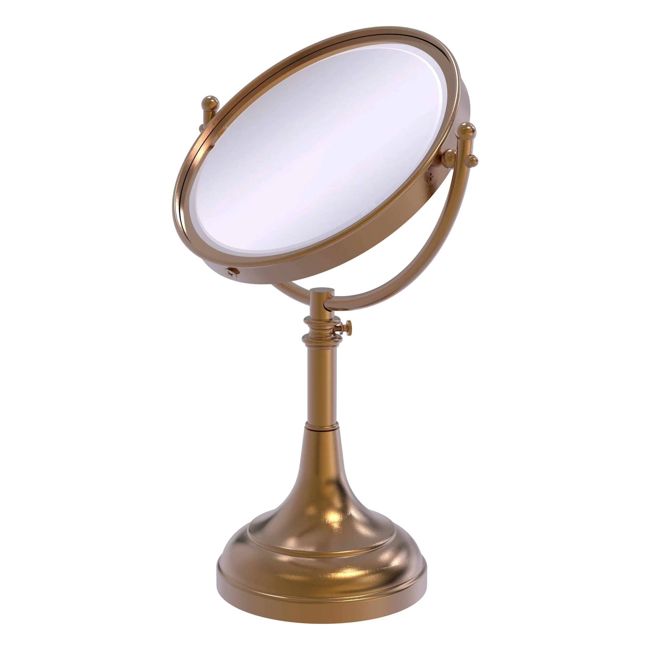 Allied Brass 8-in x 23.5-in Oil-Rubbed Bronze Double-Sided Magnifying Countertop Vanity Mirror - Image 3