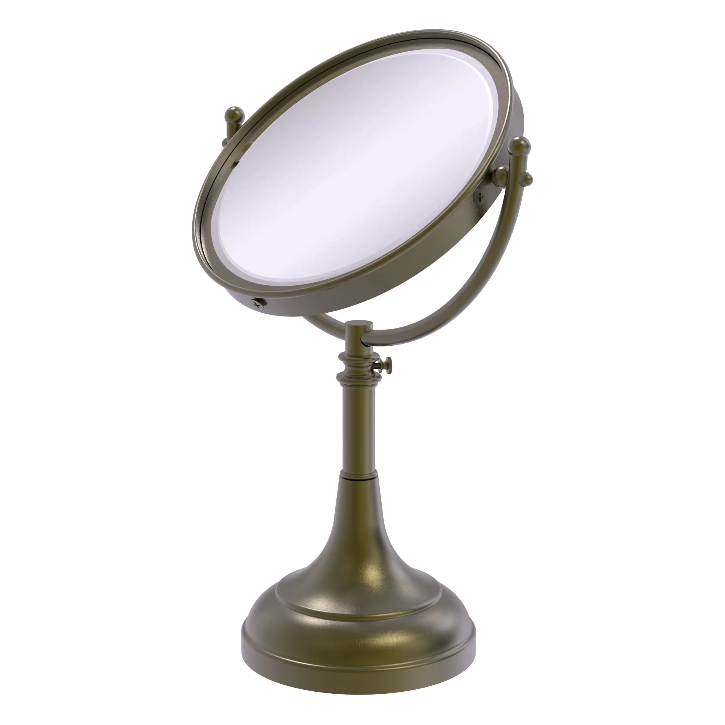 Allied Brass 8-in x 23.5-in Oil-Rubbed Bronze Double-Sided Magnifying Countertop Vanity Mirror - Image 4