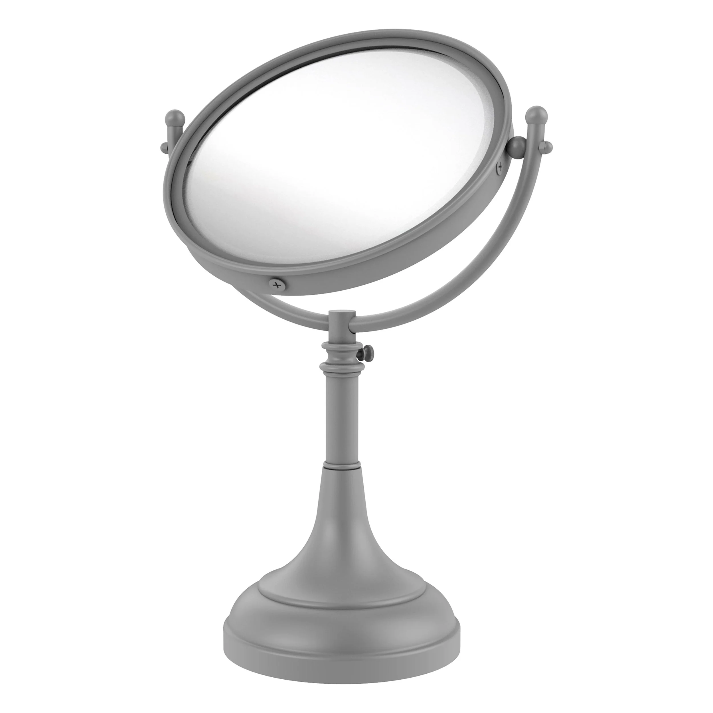 Allied Brass 8-in x 23.5-in Oil-Rubbed Bronze Double-Sided Magnifying Countertop Vanity Mirror - Image 5