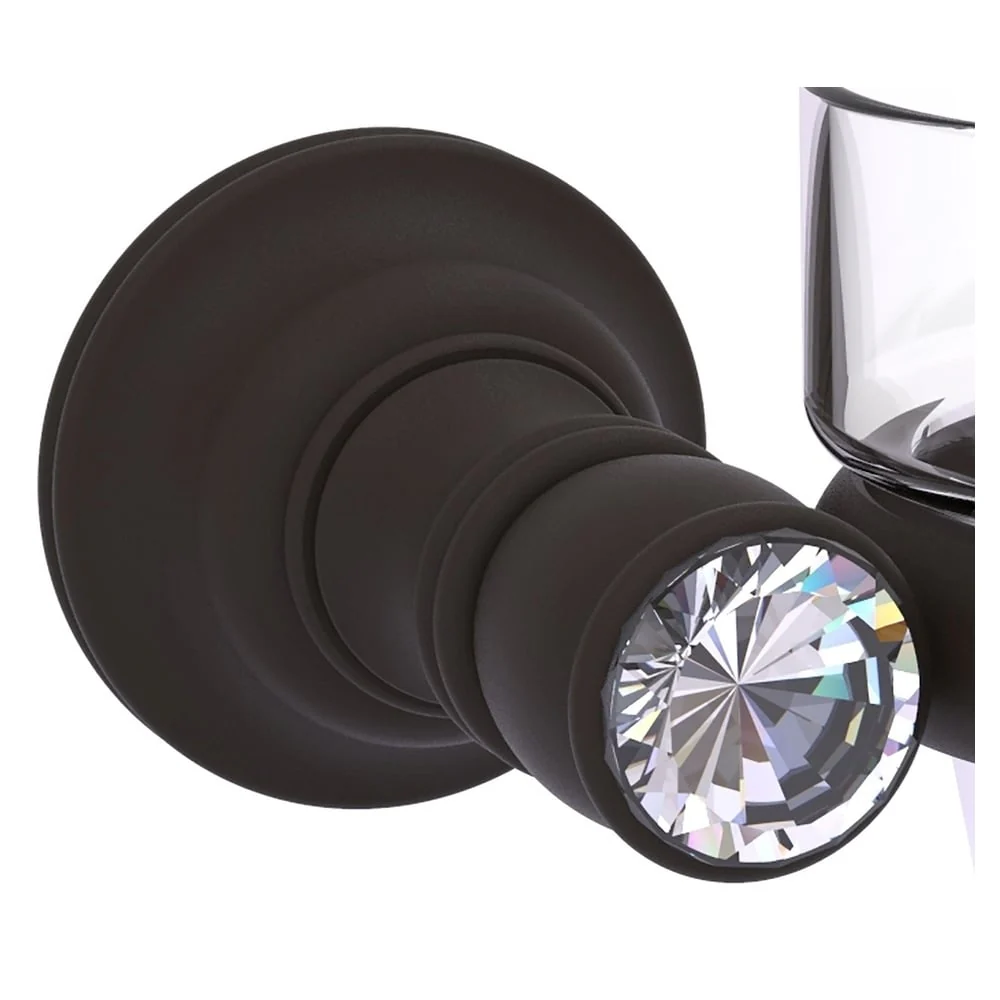Allied Brass Carolina Crystal Oil Rubbed Bronze Brass Bath Accessory Set - Image 2