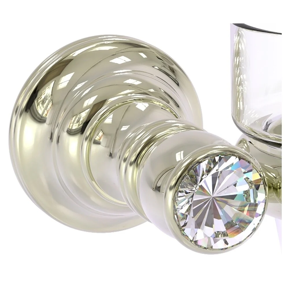 Allied Brass Carolina Crystal Polished Nickel Brass Bath Accessory Set - Image 2