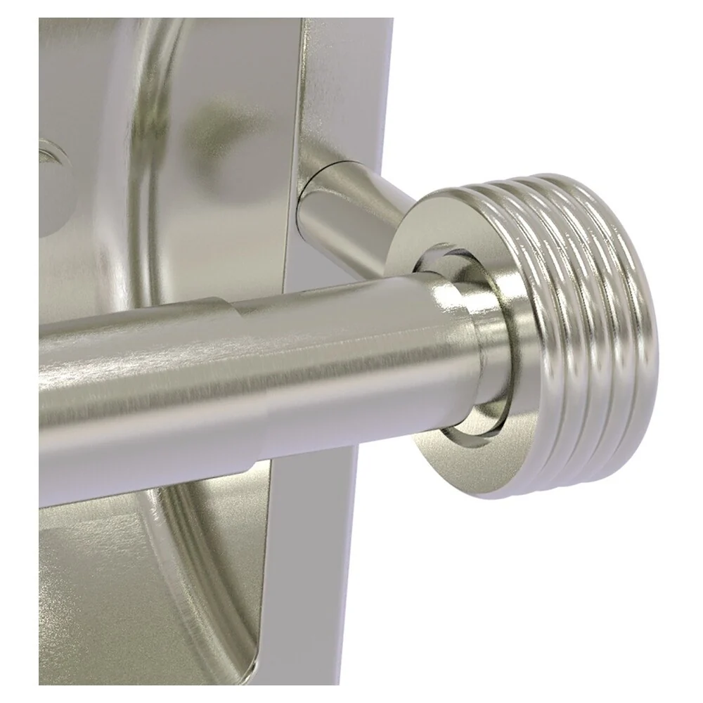 Allied Brass Continental Satin Nickel Recessed Double Post Toilet Paper Holder - Image 2