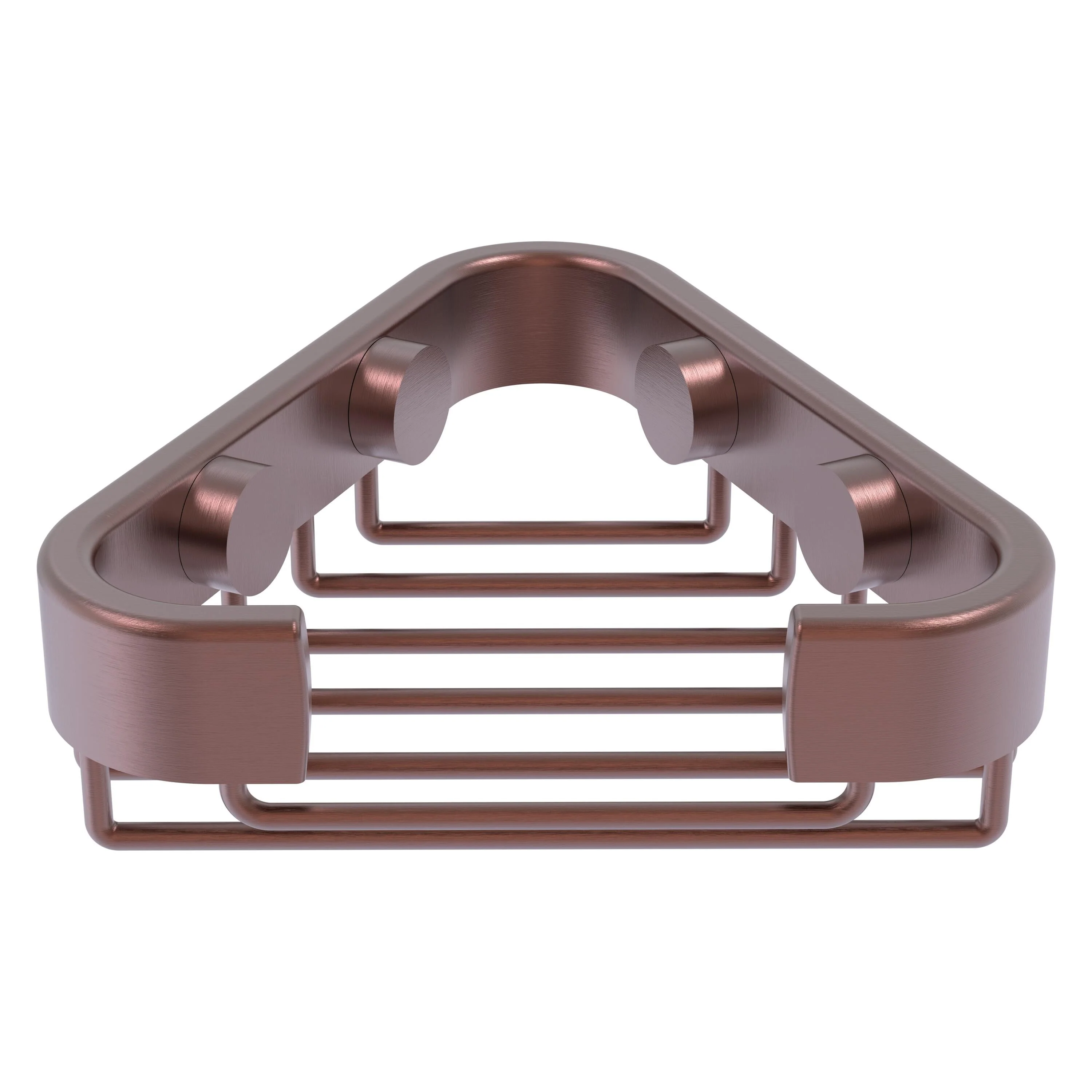 Allied Brass Corner Soap Basket in Antique Copper, 4.4 x 1.3 x 4.4 in - Image 5