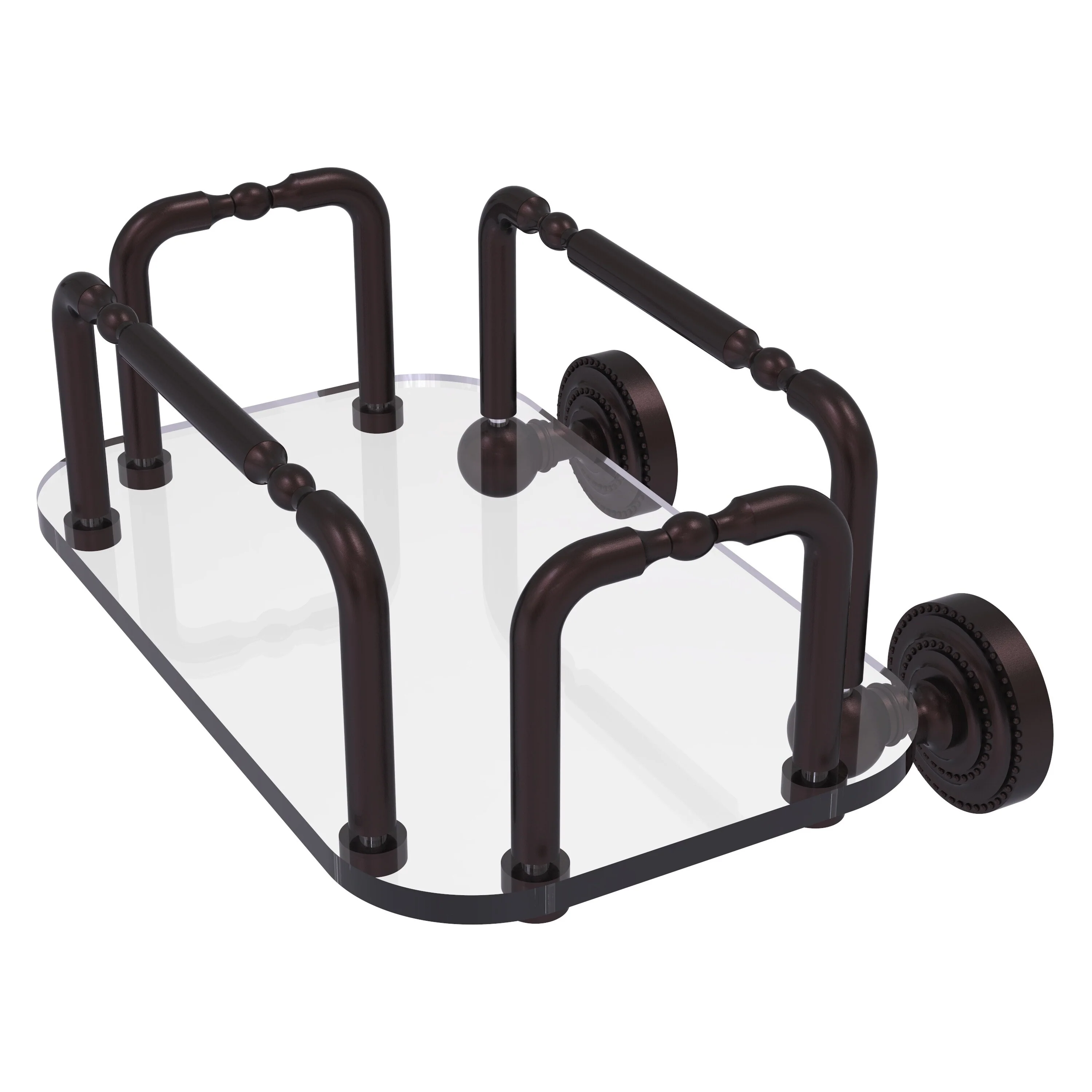 Allied Brass Dottingham Antique Bronze Wall Mount Towel Rack