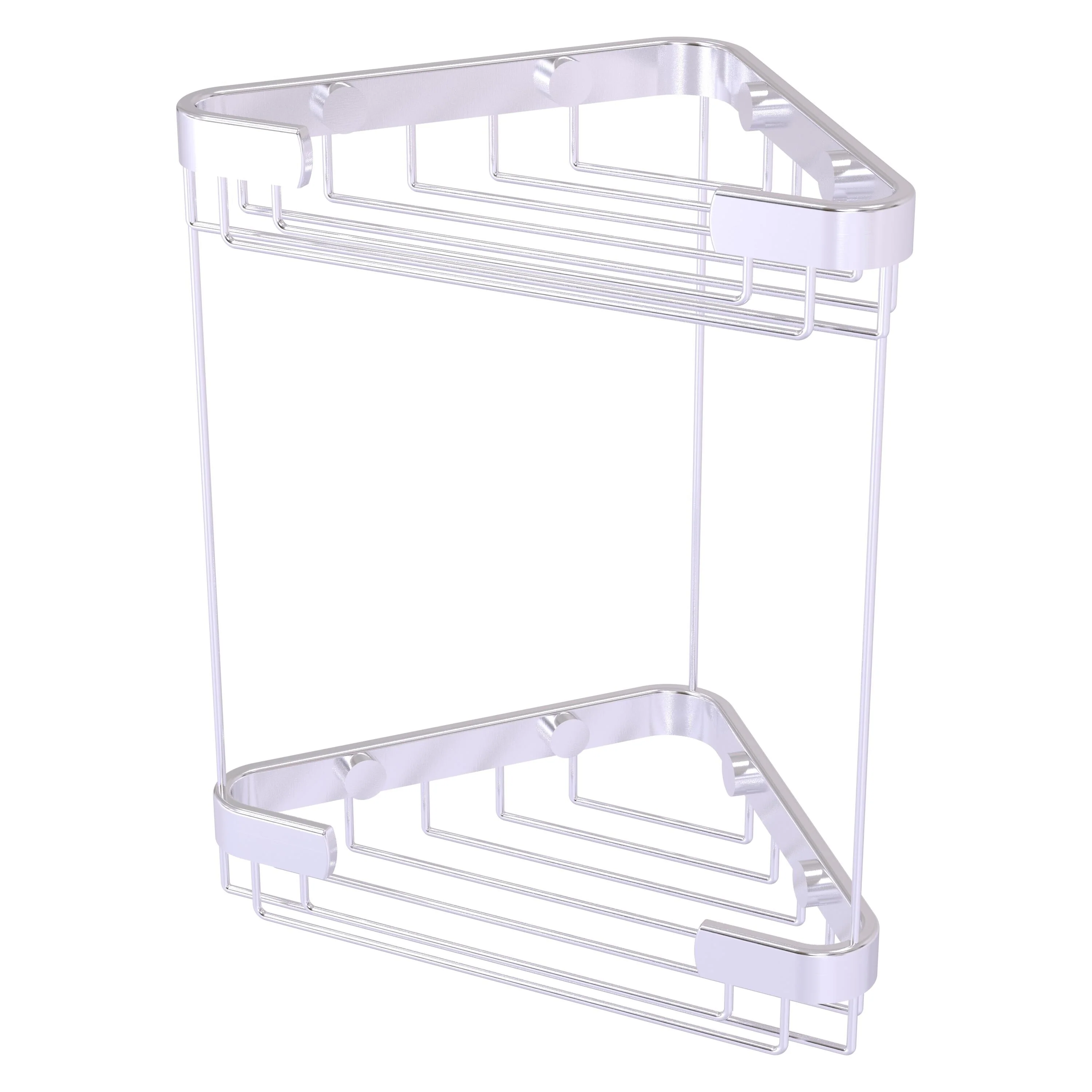 Allied Brass Double Tier Corner Shower Basket in Matte Black - Image 8
