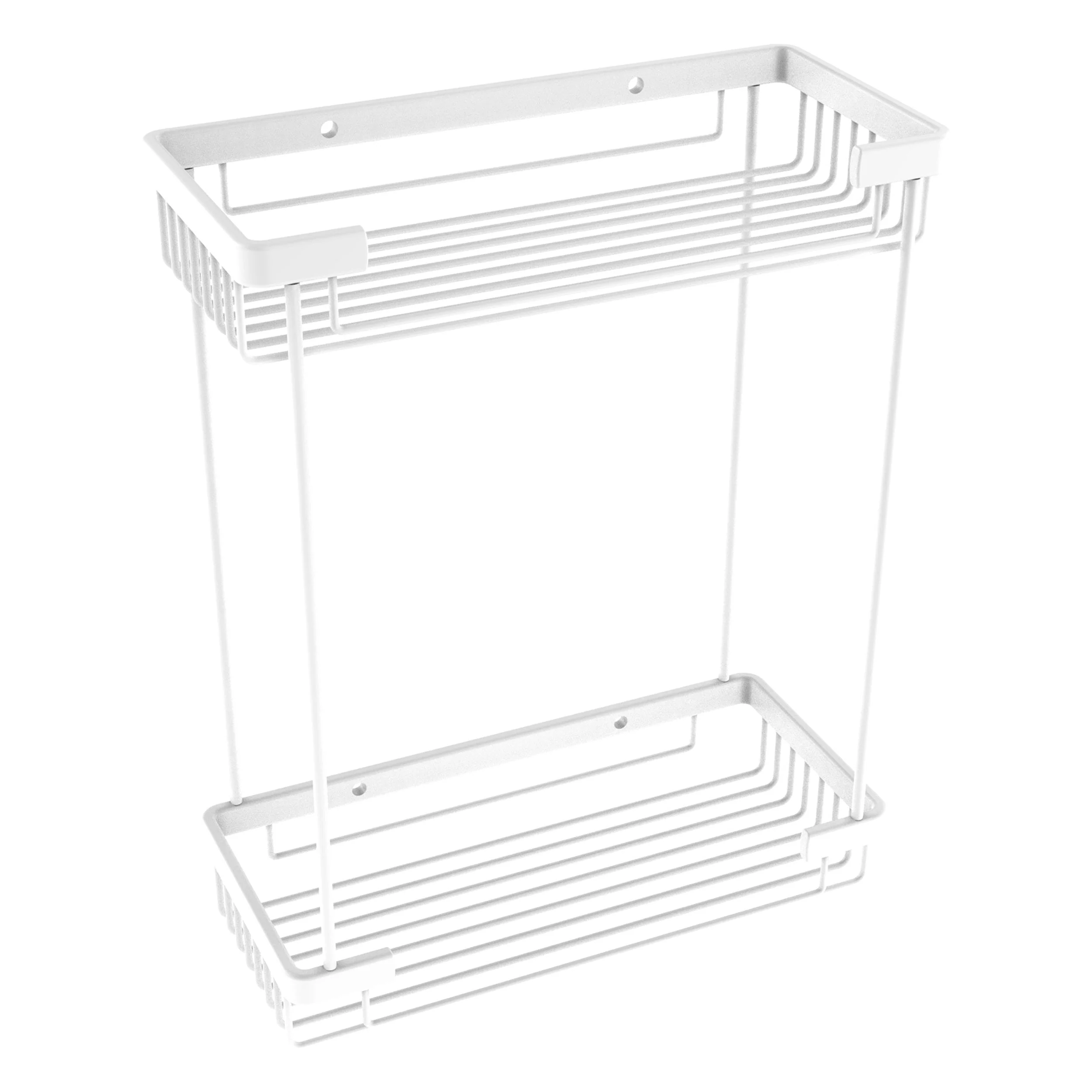 Allied Brass Double Tier Rectangular Toiletry Shower Basket in Antique Copper - Image 5