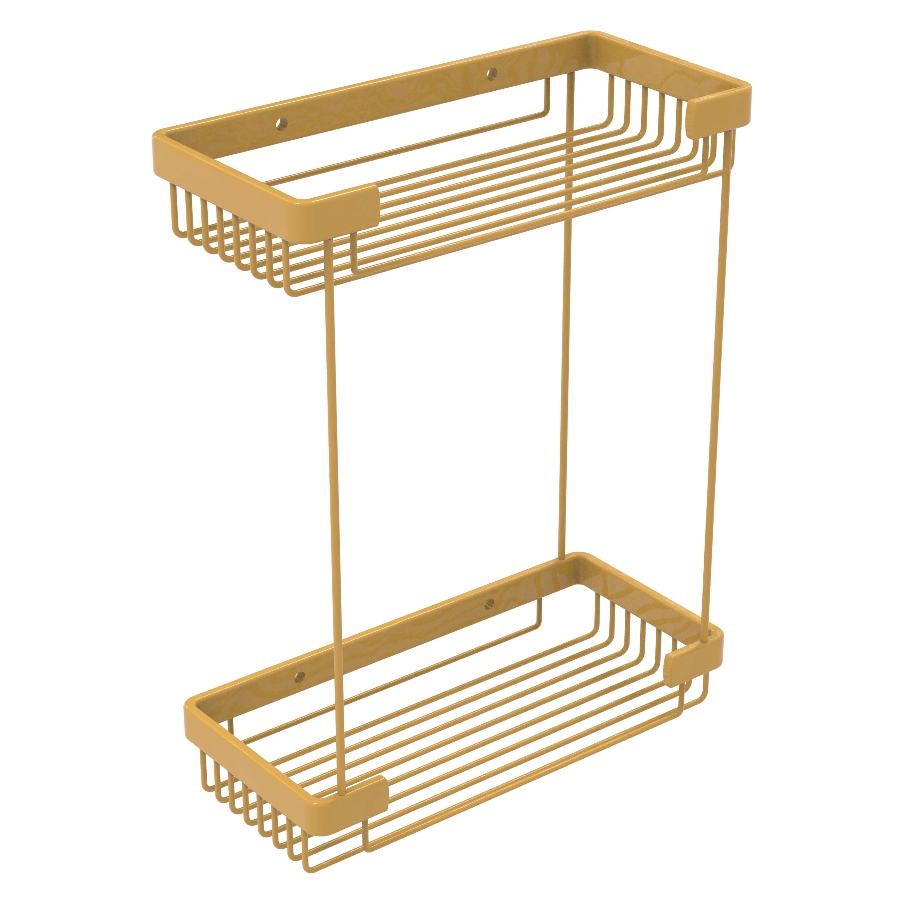 Allied Brass Double Tier Rectangular Toiletry Shower Basket in Antique Copper - Image 6