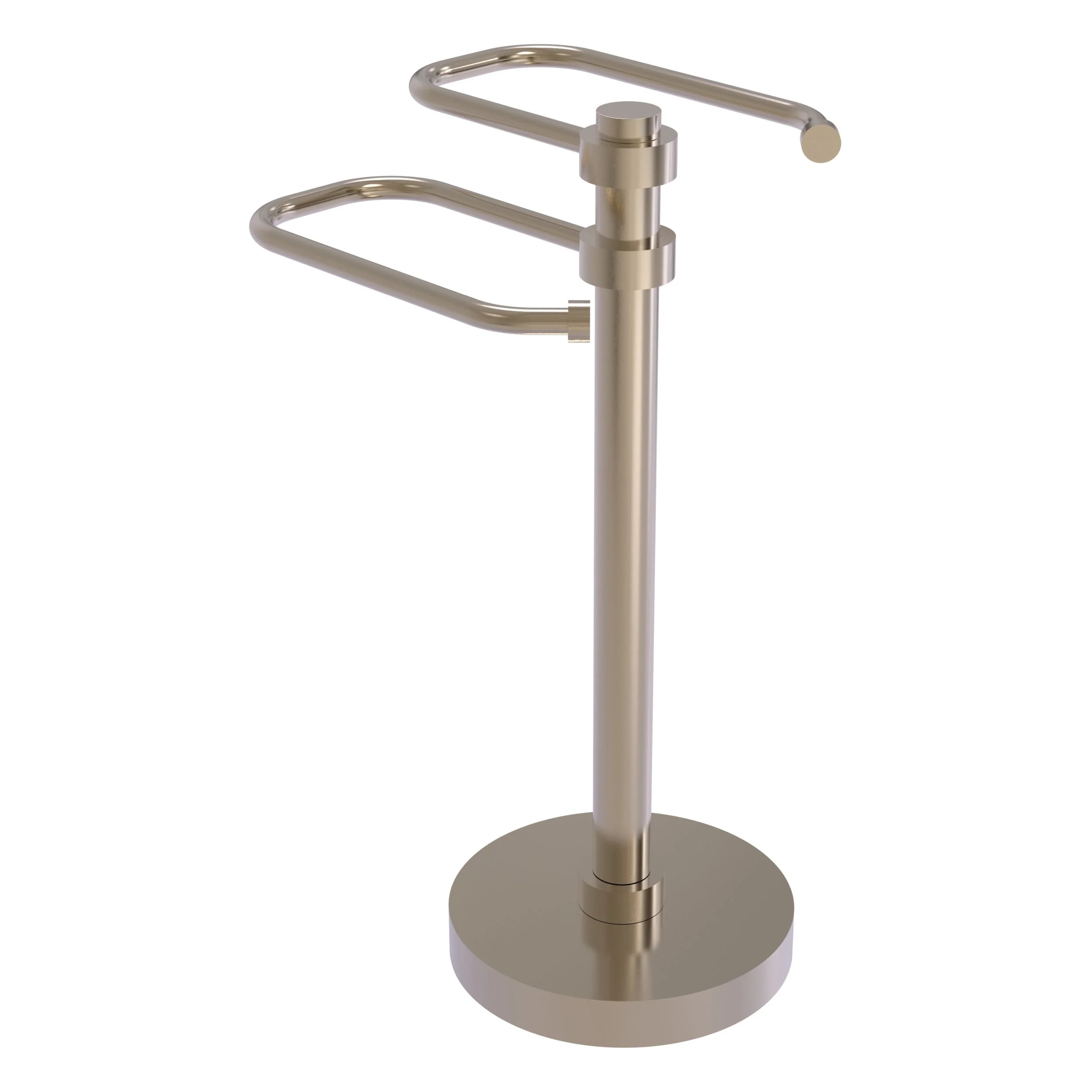 Allied Brass Free Standing Two Arm Guest Towel Holder in Matte Gray - Image 5