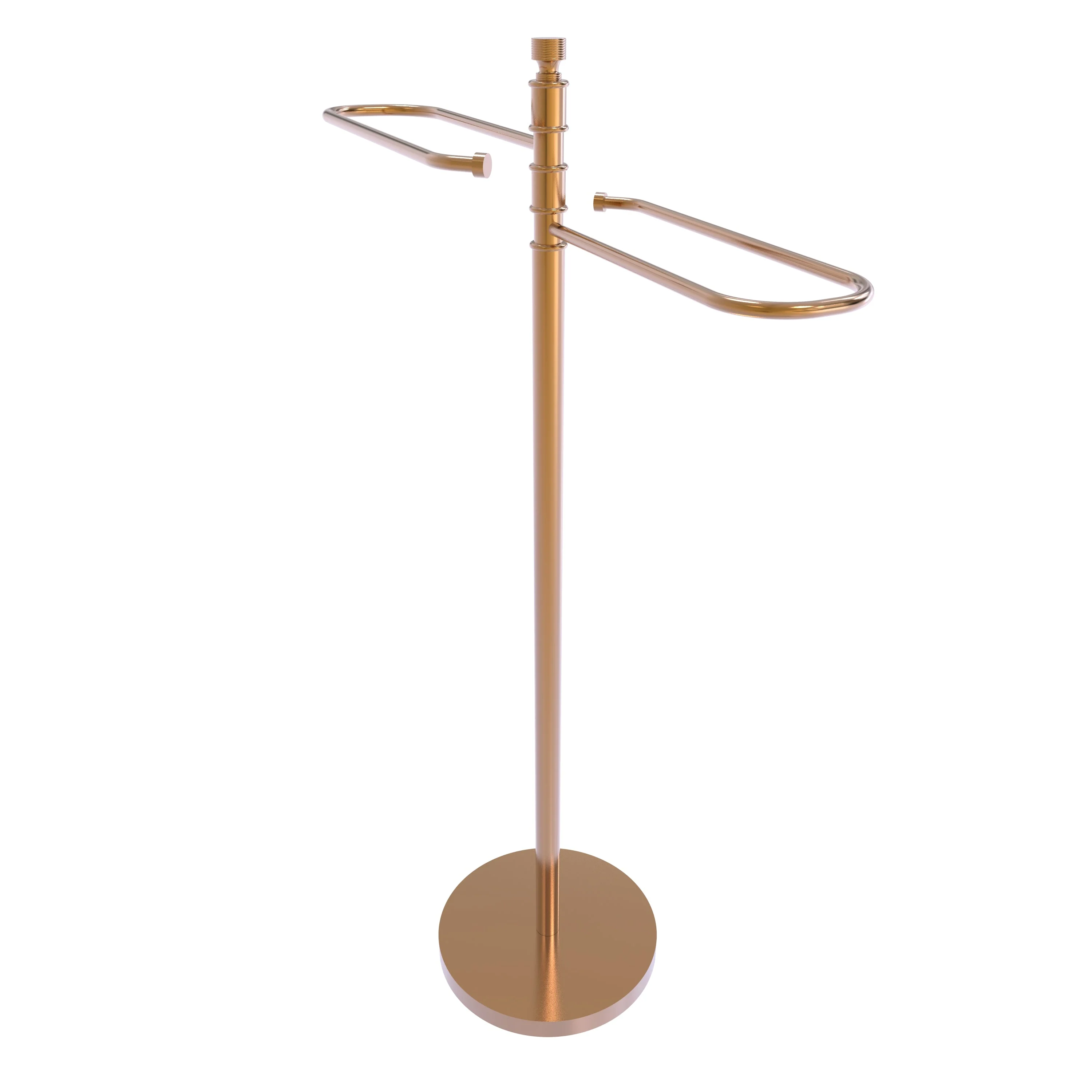 Allied Brass Matte Gray Freestanding Towel Rack, 21.5 x 35 x 8.5 in - Image 3