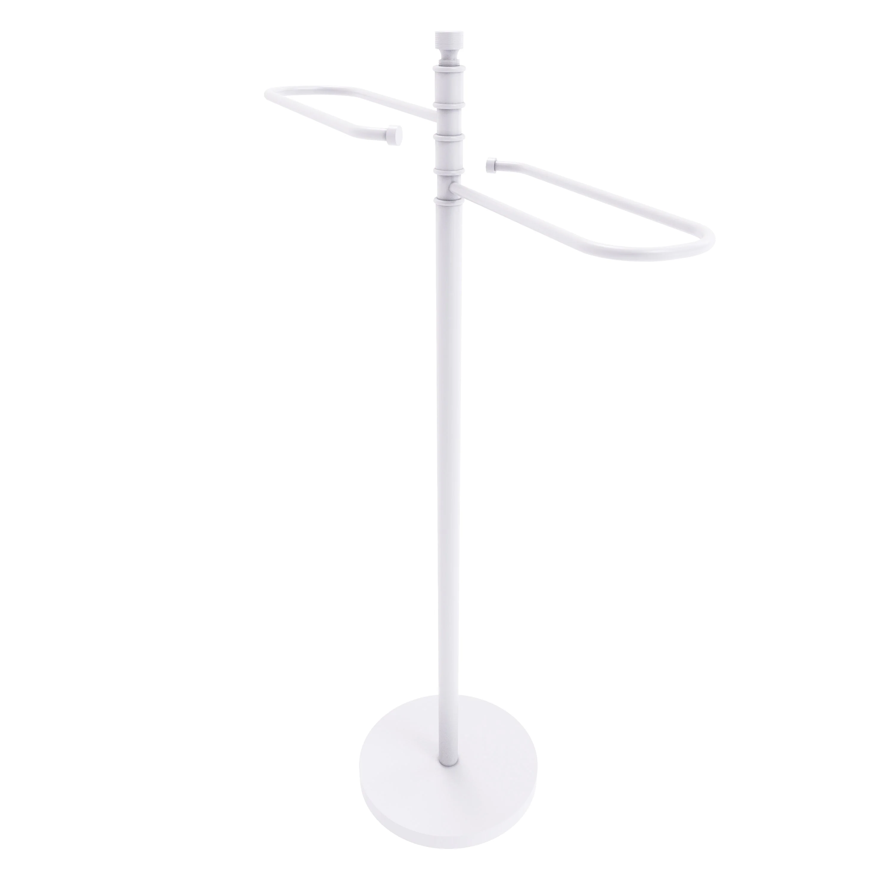 Allied Brass Matte Gray Freestanding Towel Rack, 21.5 x 35 x 8.5 in - Image 5