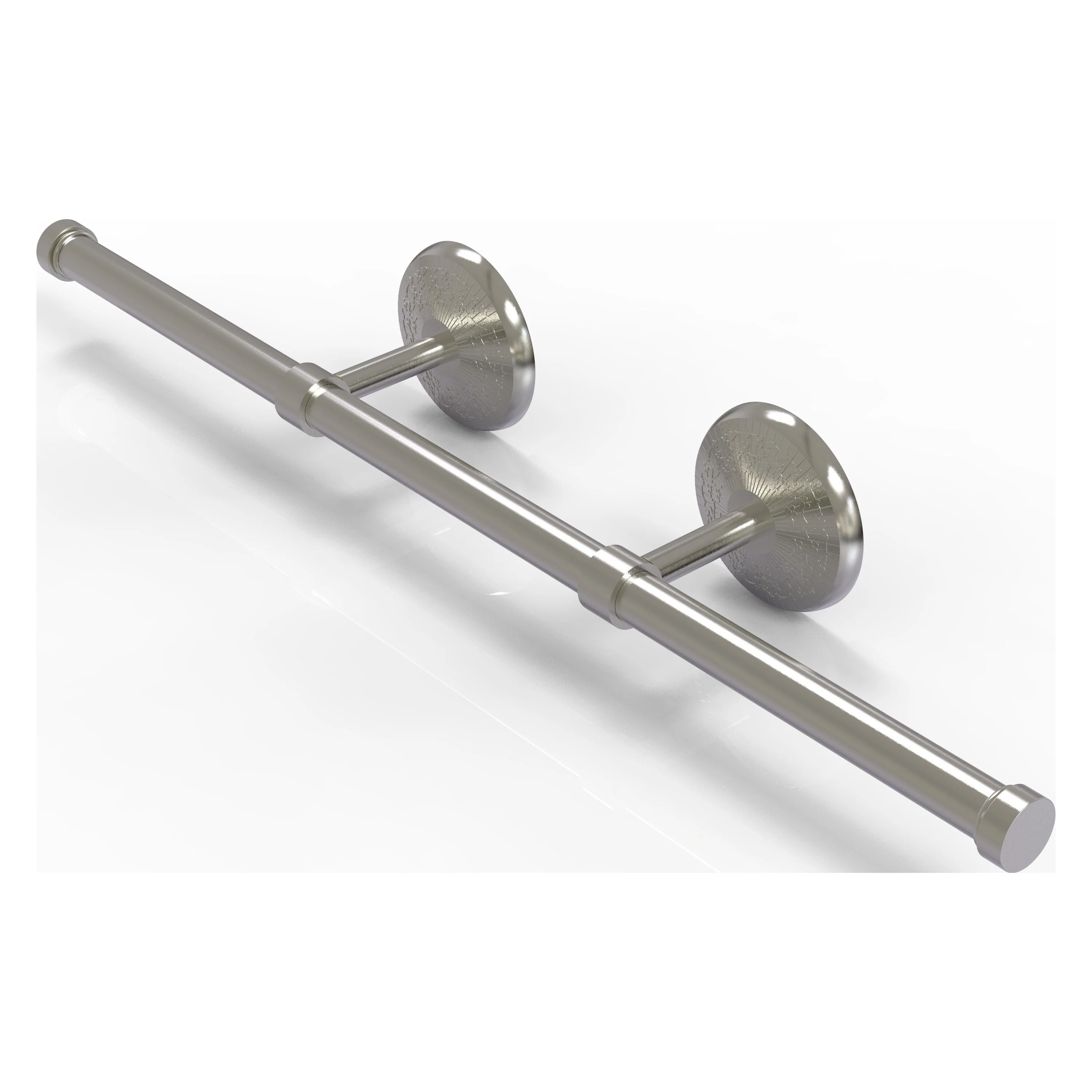 Allied Brass Monte Carlo Satin Nickel Wall Mount Towel Rack, 22-in