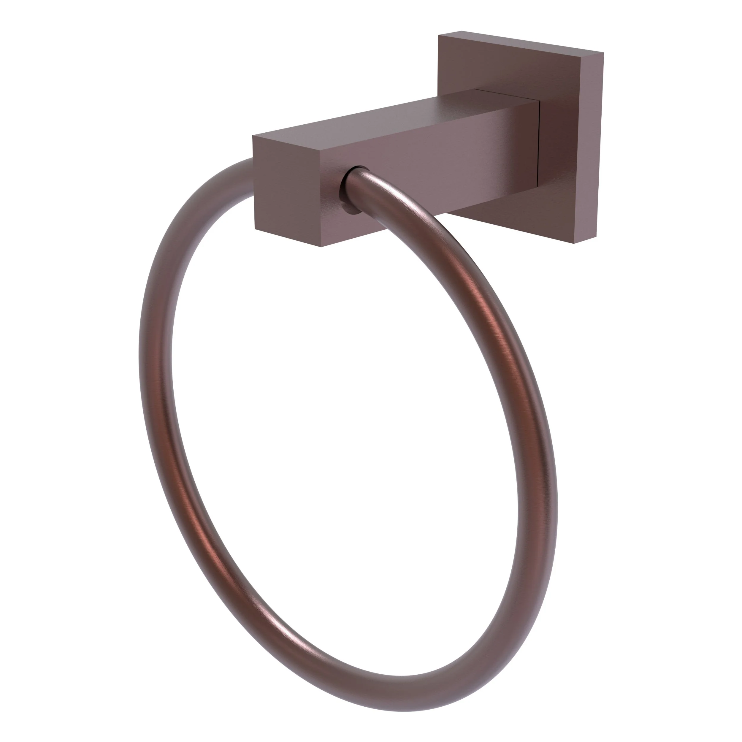 Allied Brass Montero Matte Black Wall Mount Towel Ring, 6-inch - Image 3