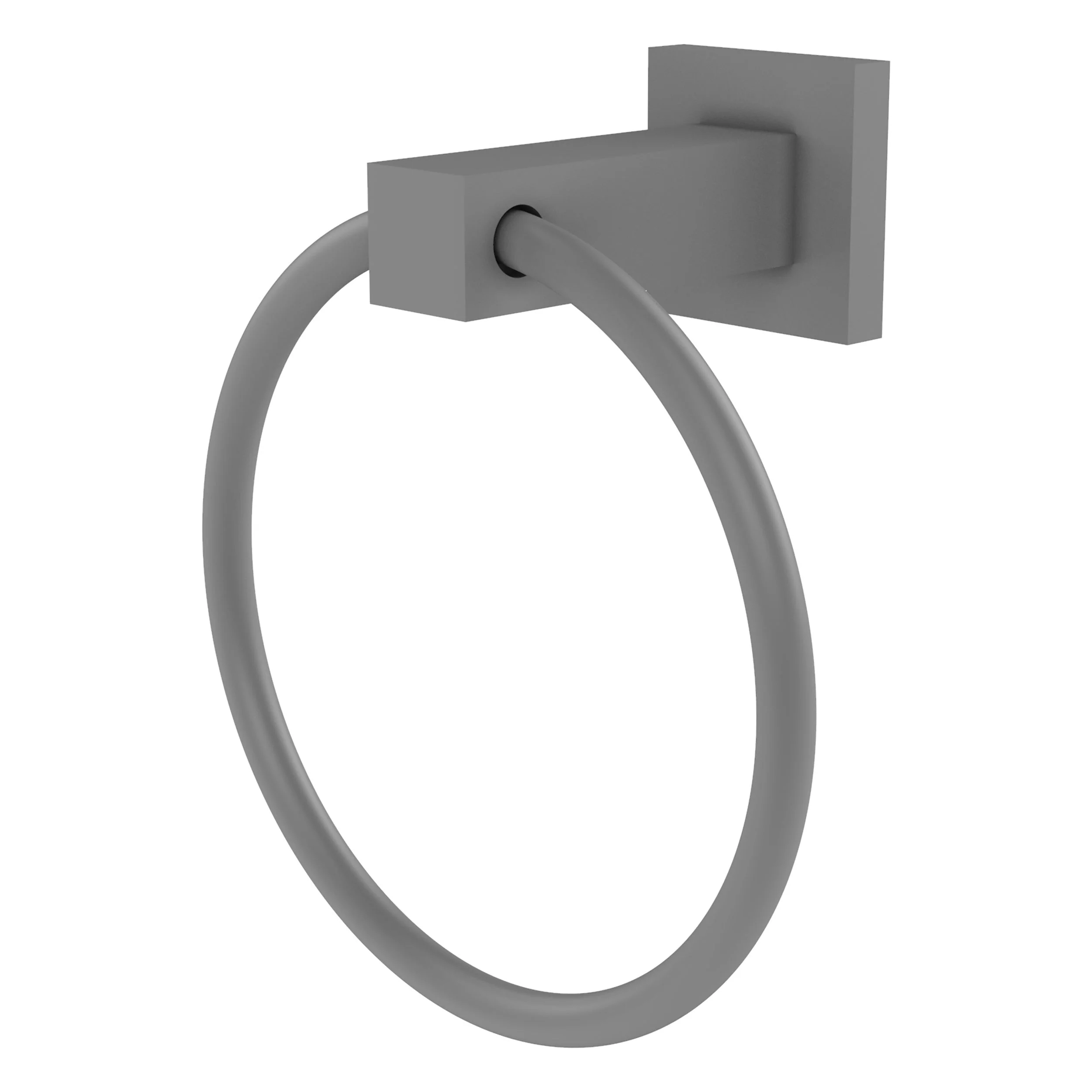 Allied Brass Montero Matte Black Wall Mount Towel Ring, 6-inch - Image 4
