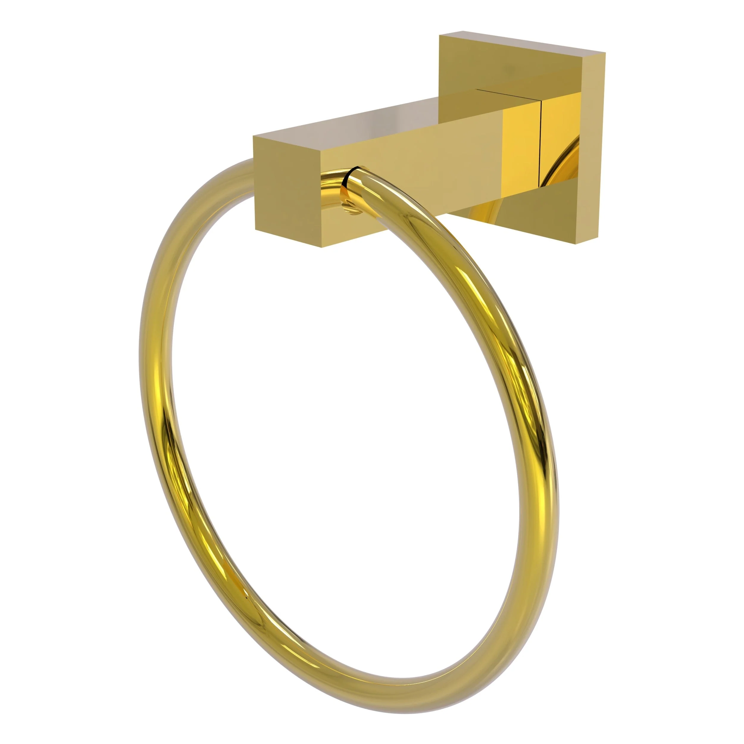 Allied Brass Montero Matte Black Wall Mount Towel Ring, 6-inch - Image 5