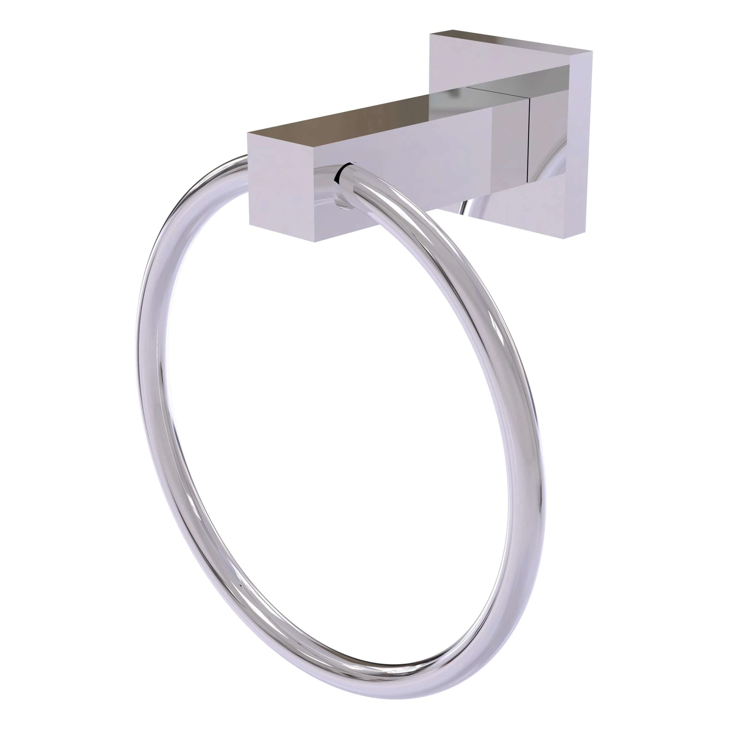 Allied Brass Montero Matte Black Wall Mount Towel Ring, 6-inch - Image 6