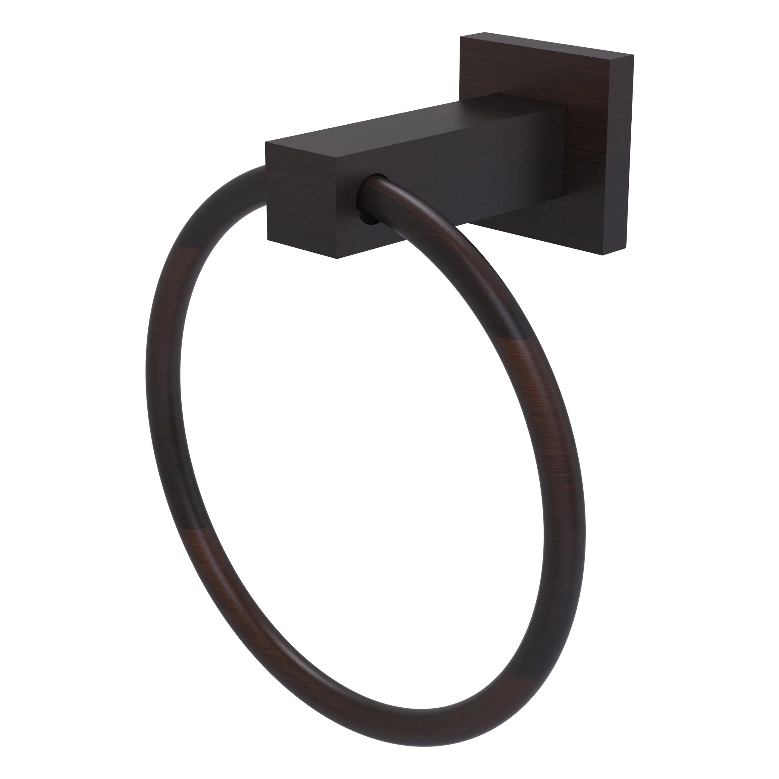 Allied Brass Montero Matte Black Wall Mount Towel Ring, 6-inch - Image 8