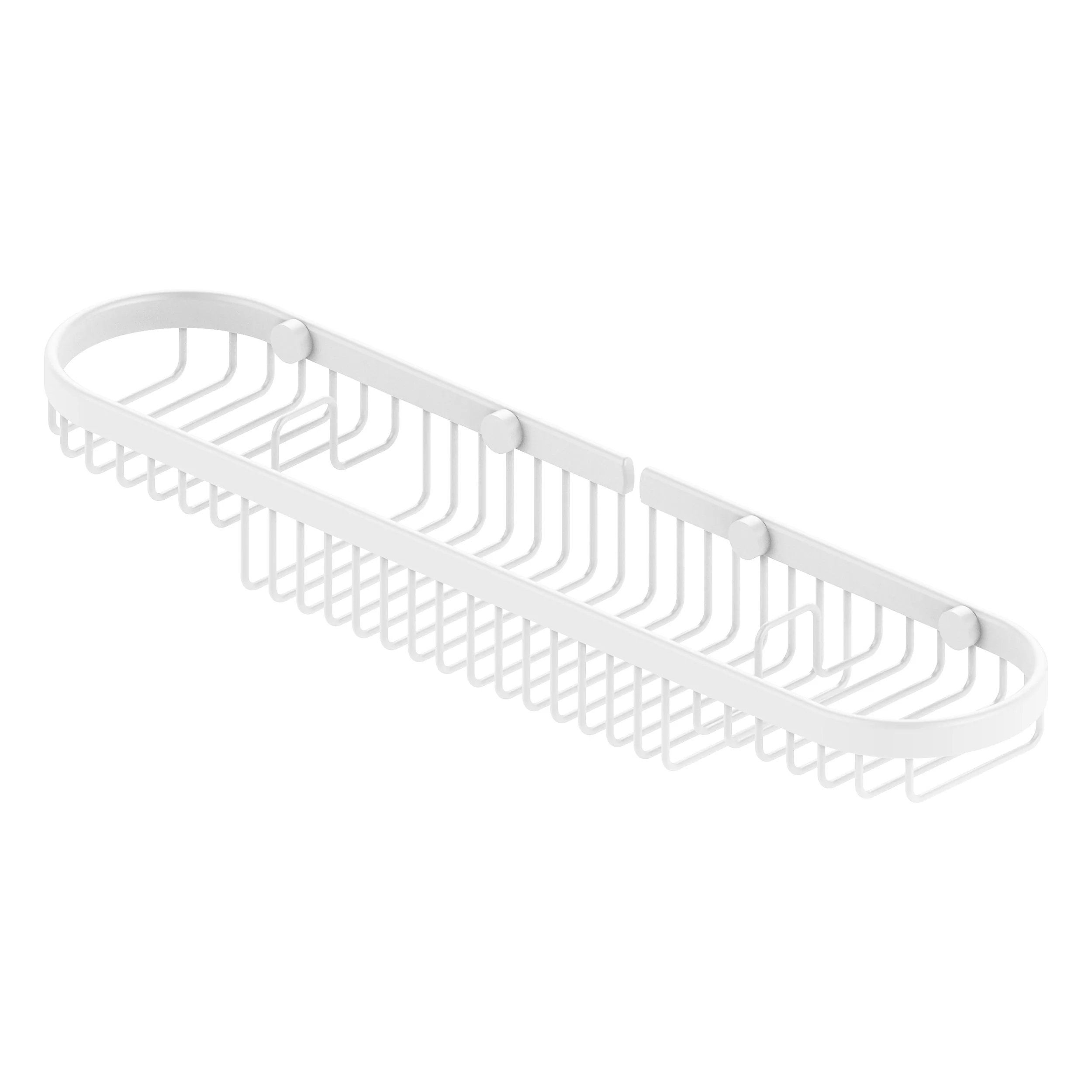 Allied Brass Oval Combination Shower Basket in Matte Black, 18.75 x 2.25 x 4.125 in - Image 7