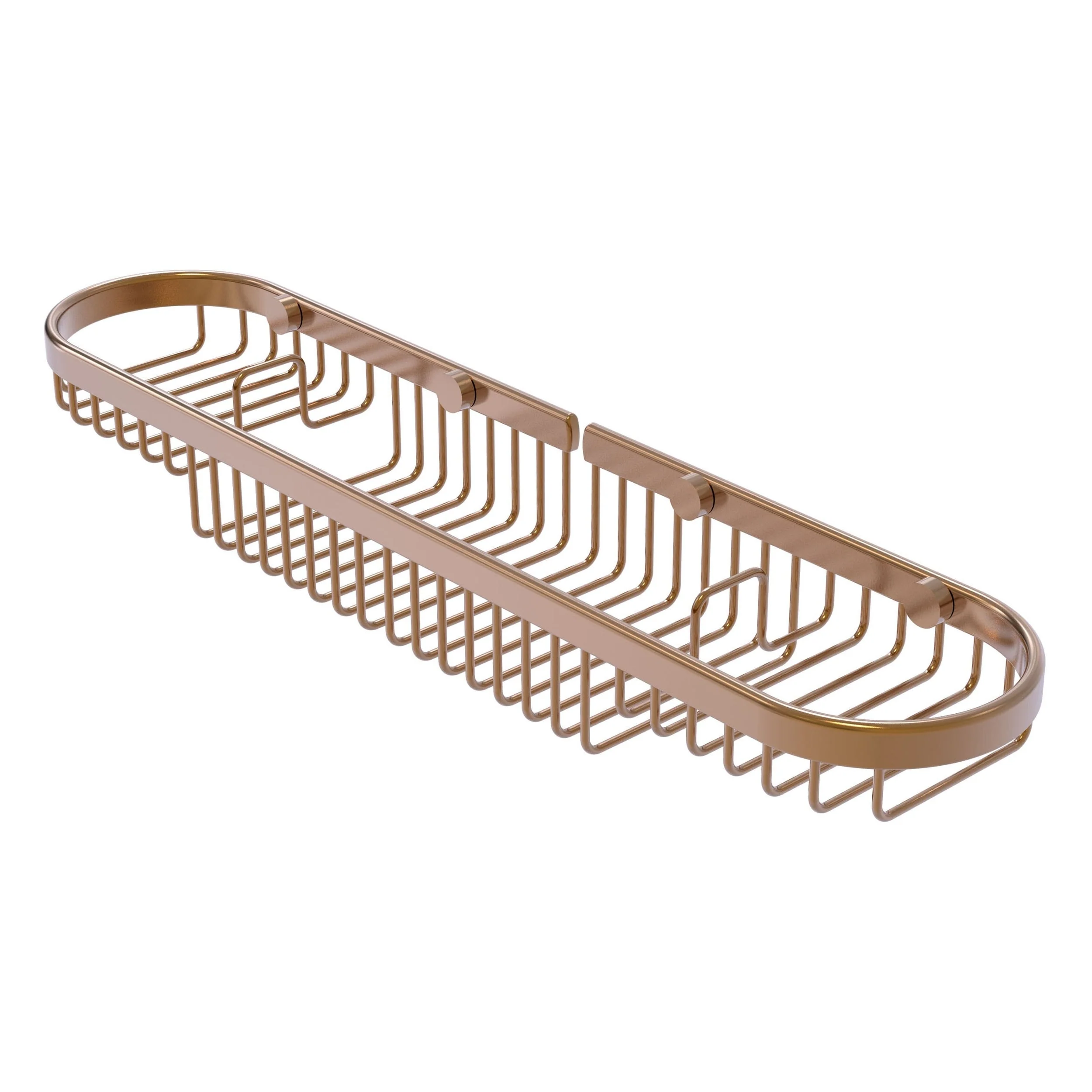 Allied Brass Oval Combination Shower Basket in Polished Chrome, 18.75 x 2.25 x 4.125 in - Image 3