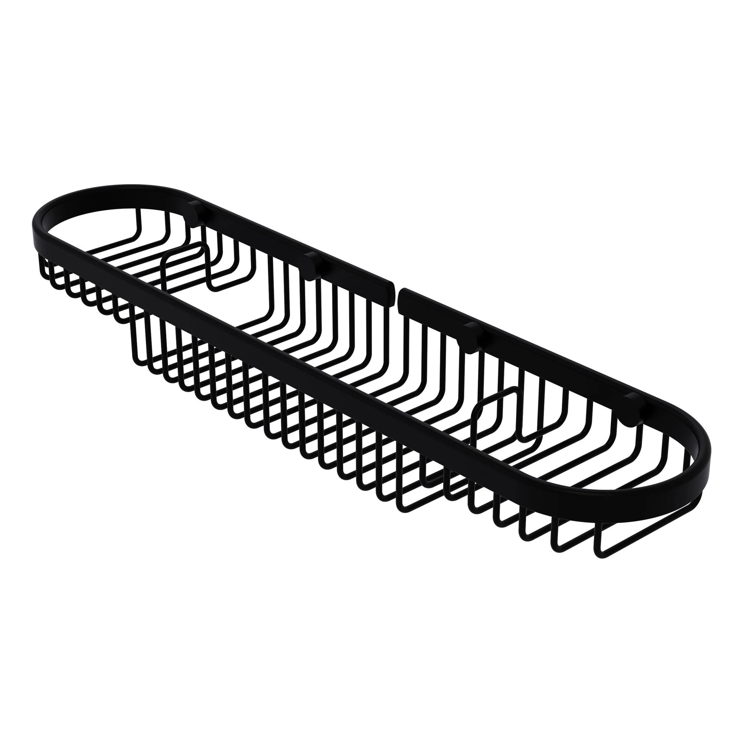 Allied Brass Oval Combination Shower Basket in Polished Chrome, 18.75 x 2.25 x 4.125 in - Image 4