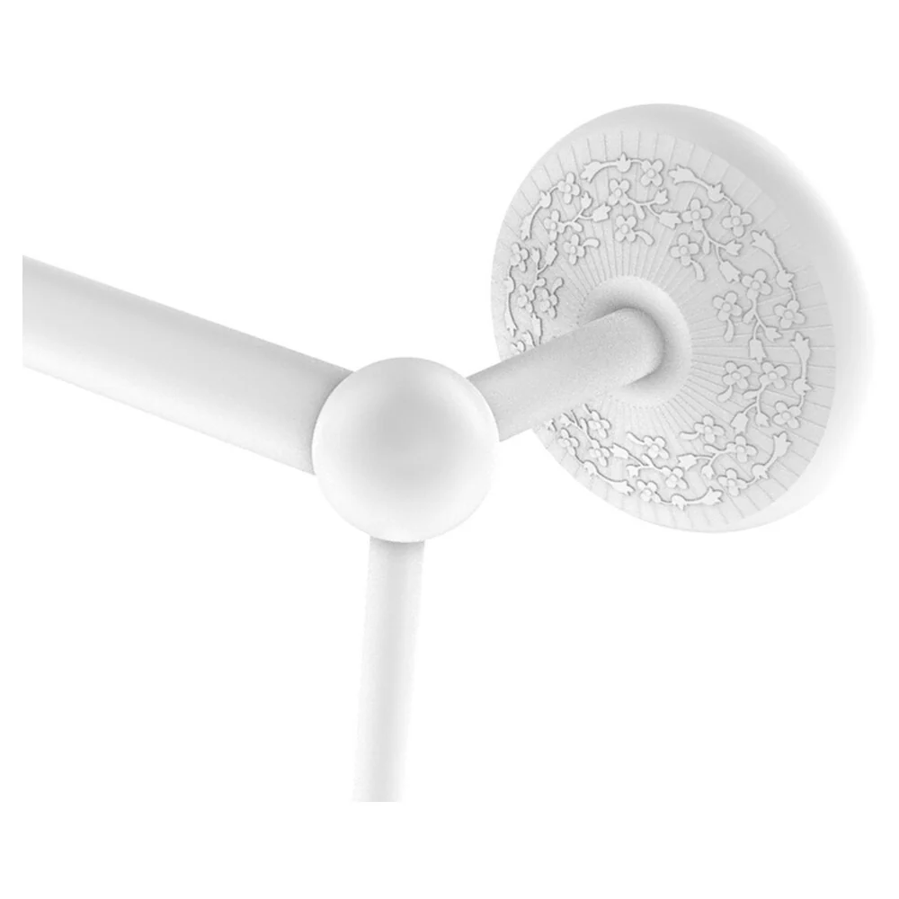 Allied Brass Prestige Monte Carlo 36-in Double Matte White Wall Mount Double Towel Bar - Image 2