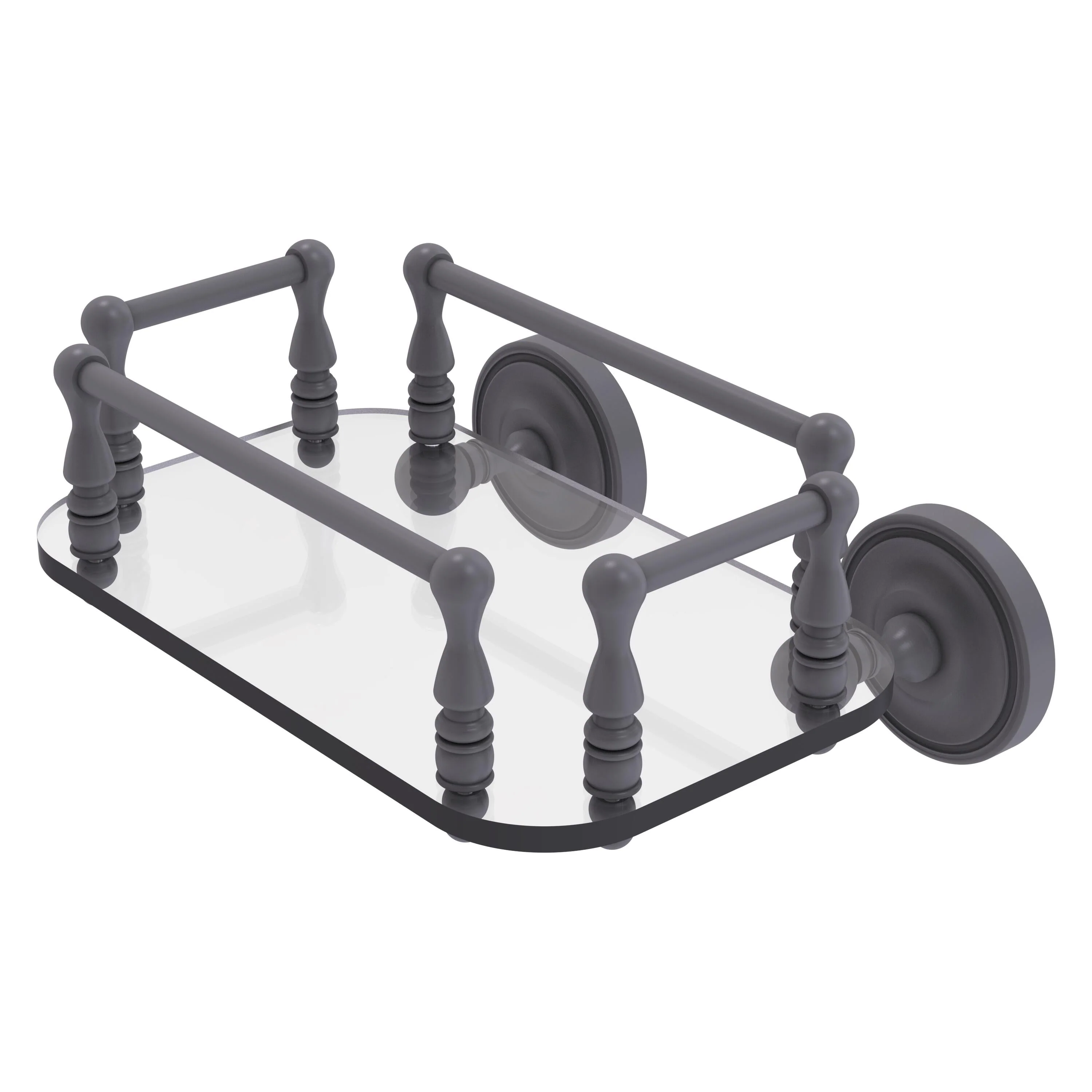 Allied Brass Prestige Regal Collection Wall Mounted Glass Guest Towel Tray in Oil Rubbed Bronze - Image 5