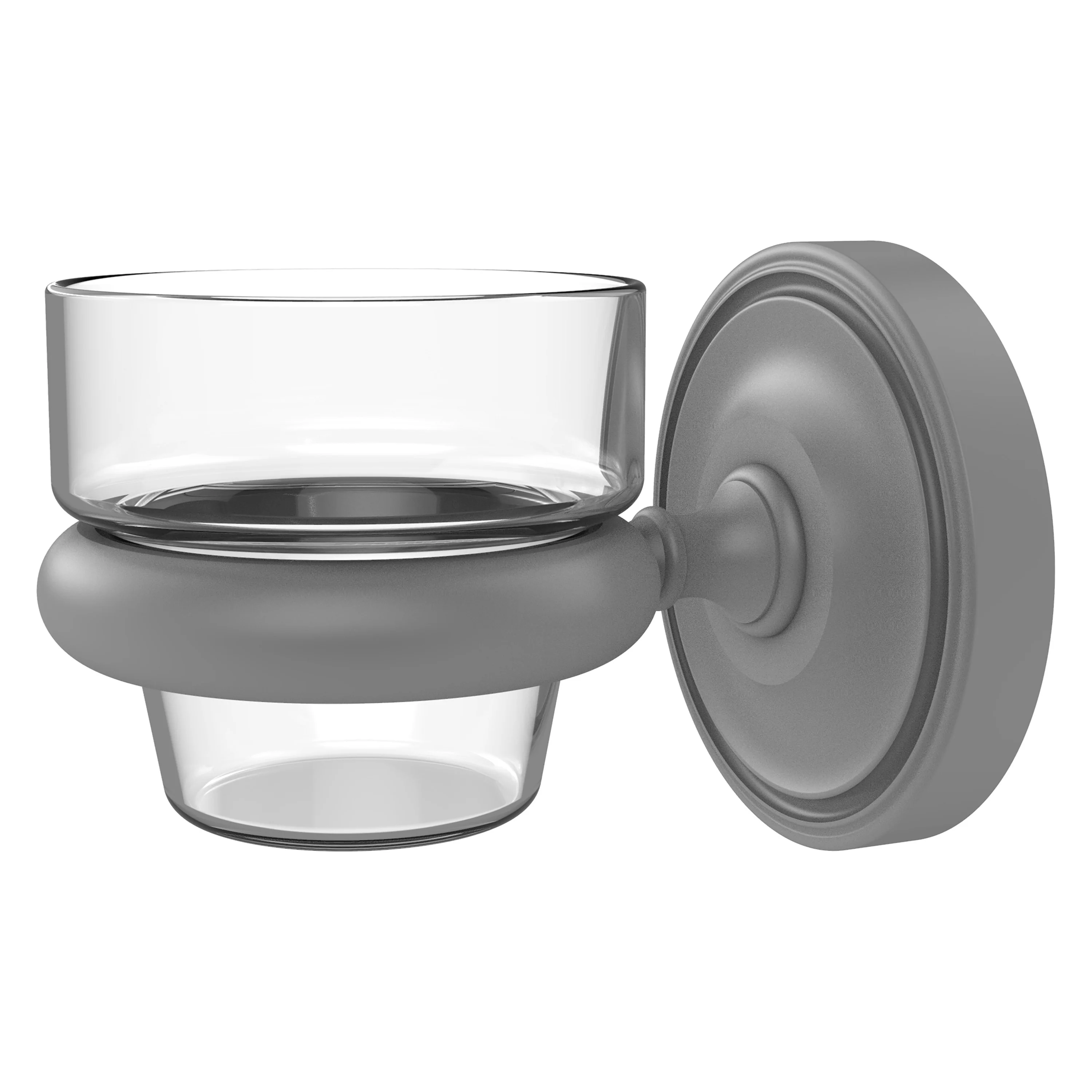 Allied Brass Prestige Regal Matte Gray Brass Bath Accessory Set, 2-Piece Votive Candle Holder