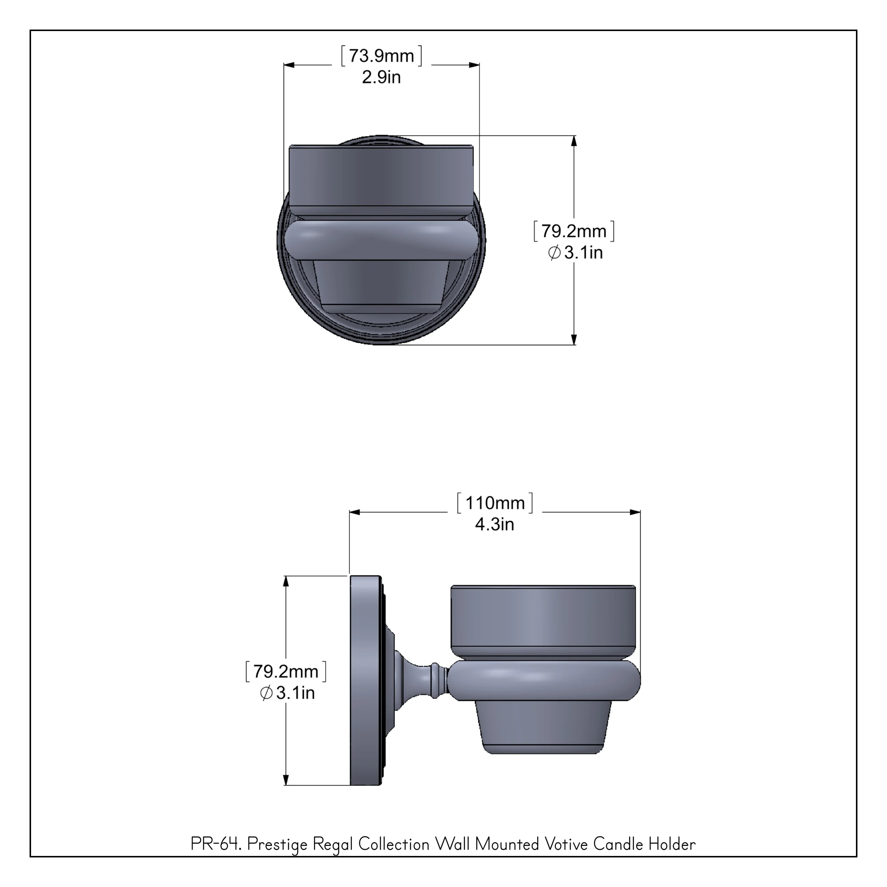 Allied Brass Prestige Regal Polished Brass Bath Accessory Set - Image 3