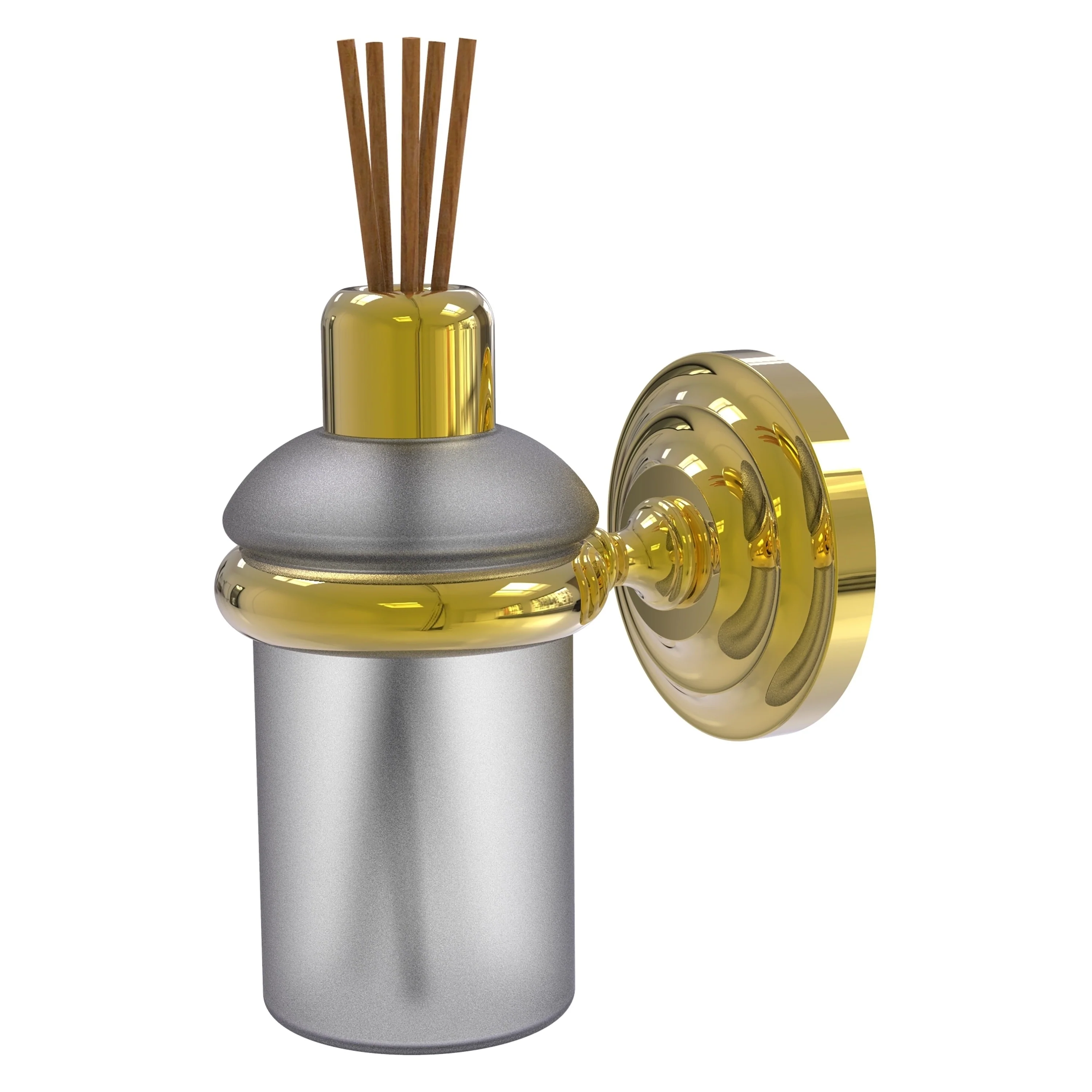 Allied Brass Que New Polished Brass Wall-Mounted Reed Diffuser Holder Bath Accessory