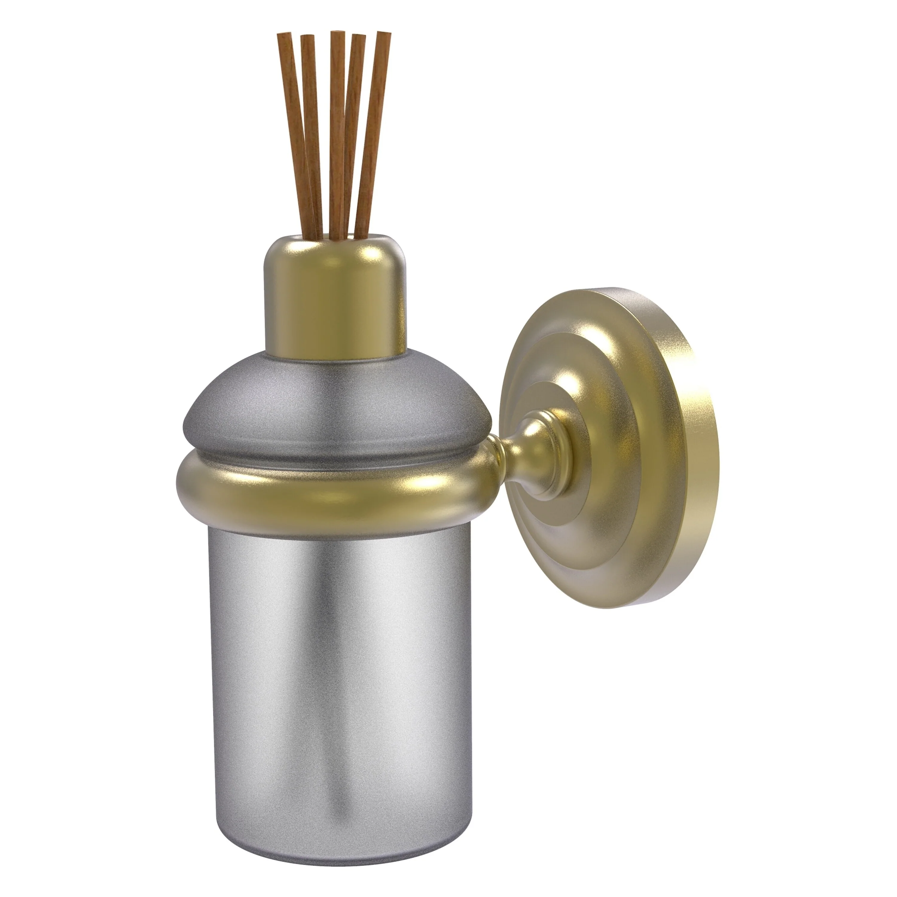 Allied Brass Que New Satin Brass Bath Accessory Set
