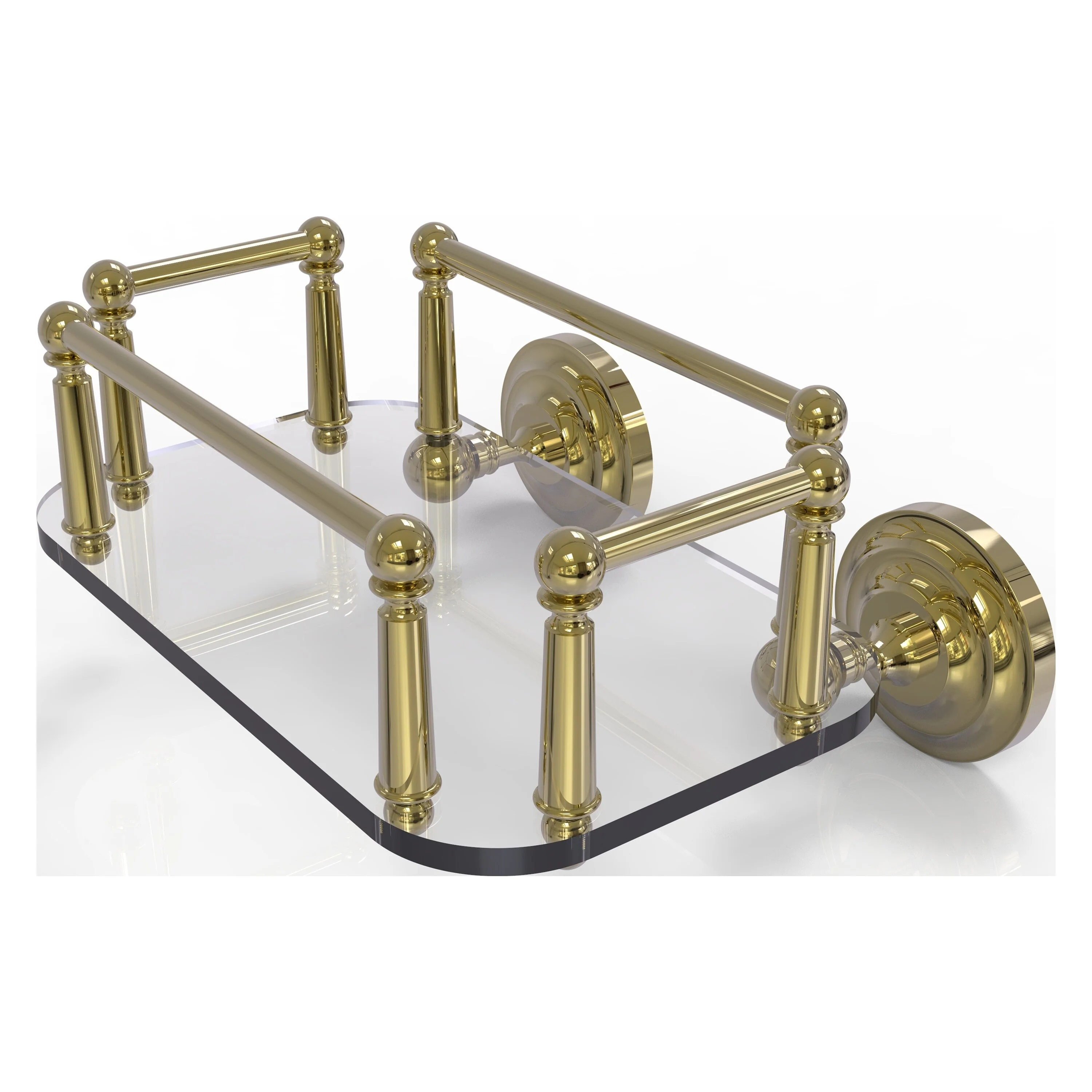 Allied Brass Que New Unlacquered Brass Wall Mount Towel Rack