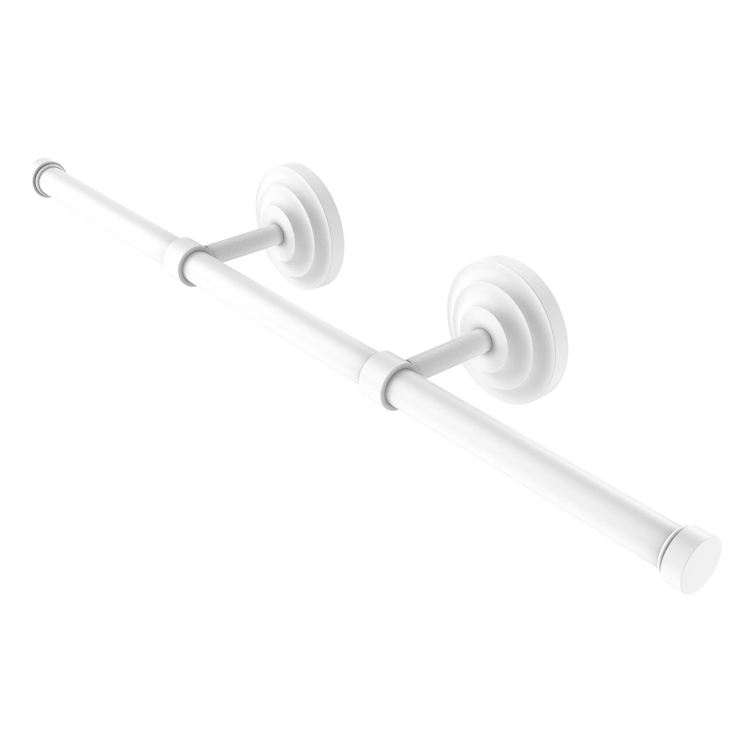 Allied Brass Que New Wall Mounted Guest Towel Holder in Polished Brass, 22 in. - Image 2