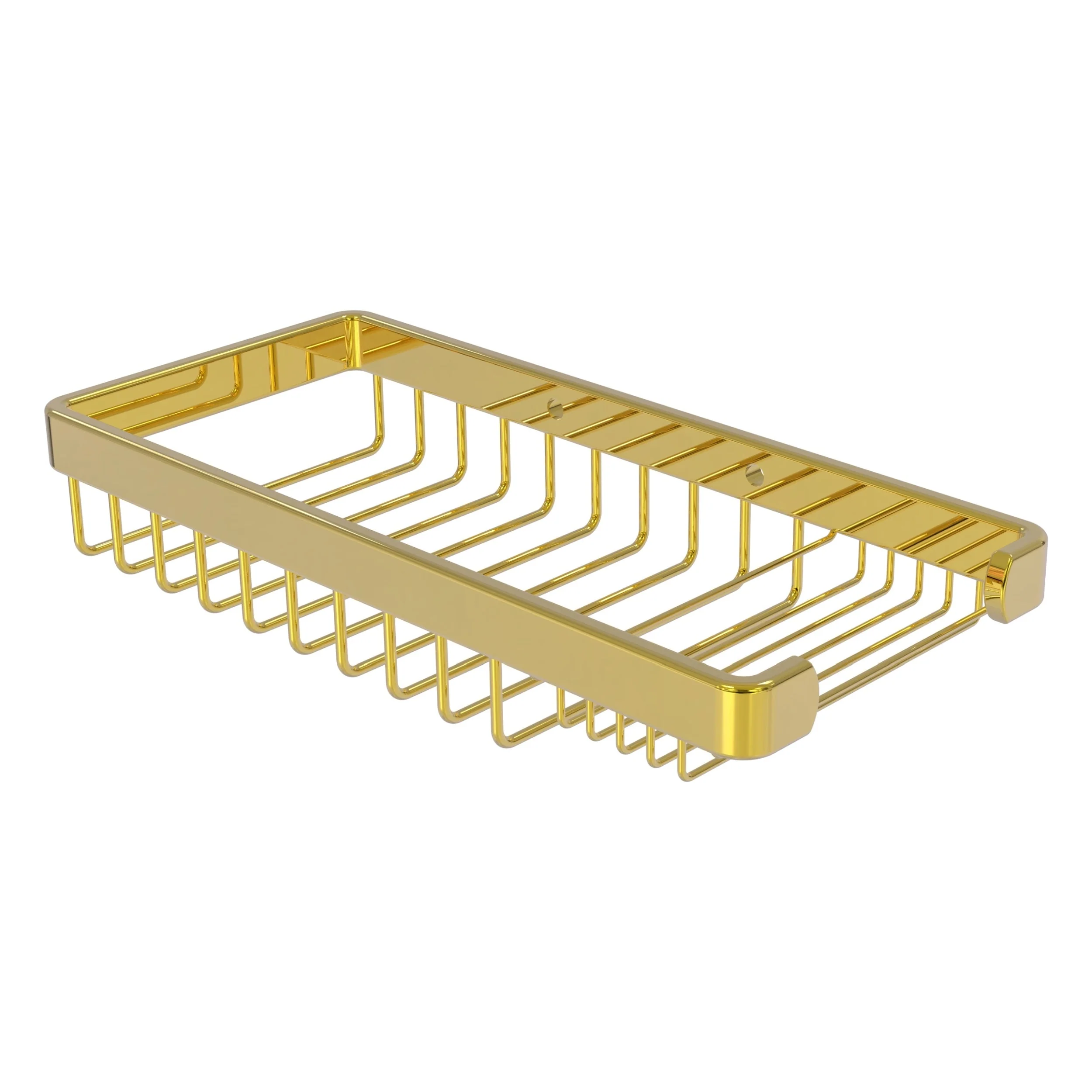Allied Brass Rectangular Combination Shower Basket in Matte Gray - Image 6