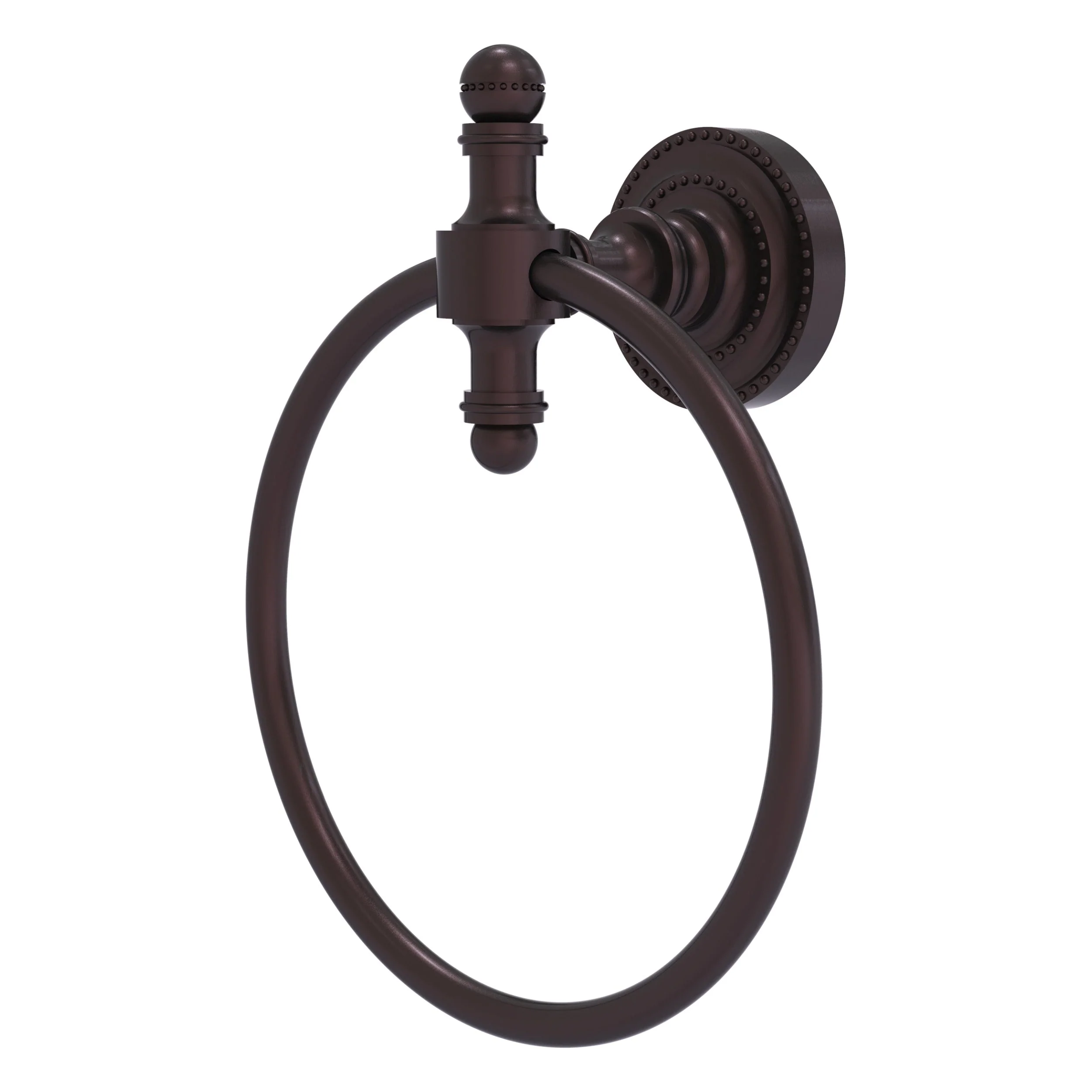 Allied Brass Retro Dot Polished Brass Wall Mount Towel Ring