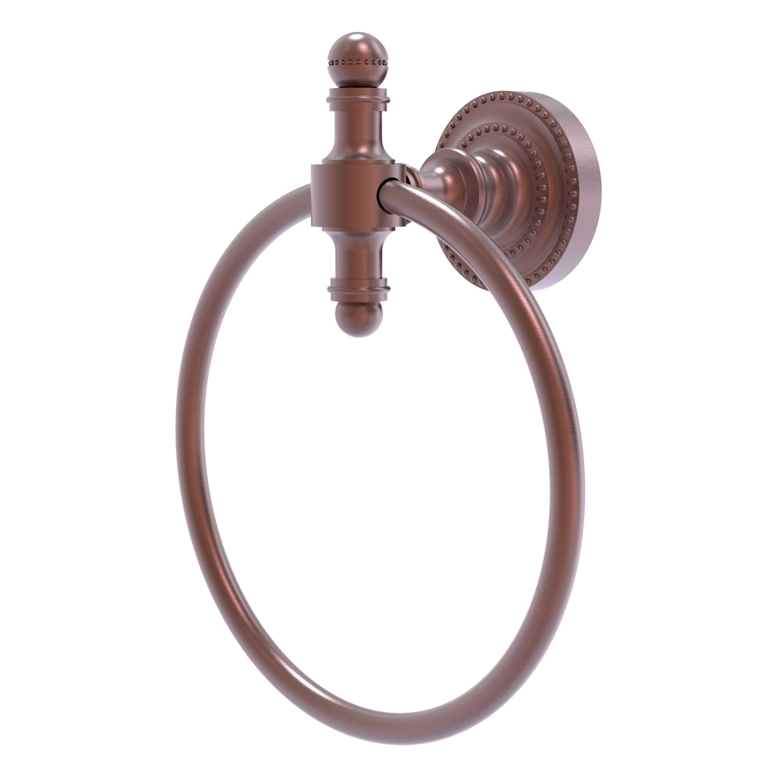Allied Brass Retro Dot Polished Brass Wall Mount Towel Ring - Image 3